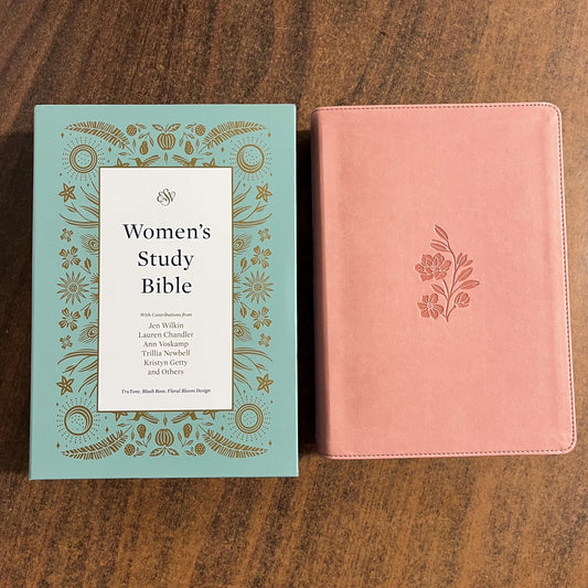 Personalized ESV Womens Study Bible - Blush Rose Floral Trutone - Custom Imprinted with a name, ISBN 9781433598333