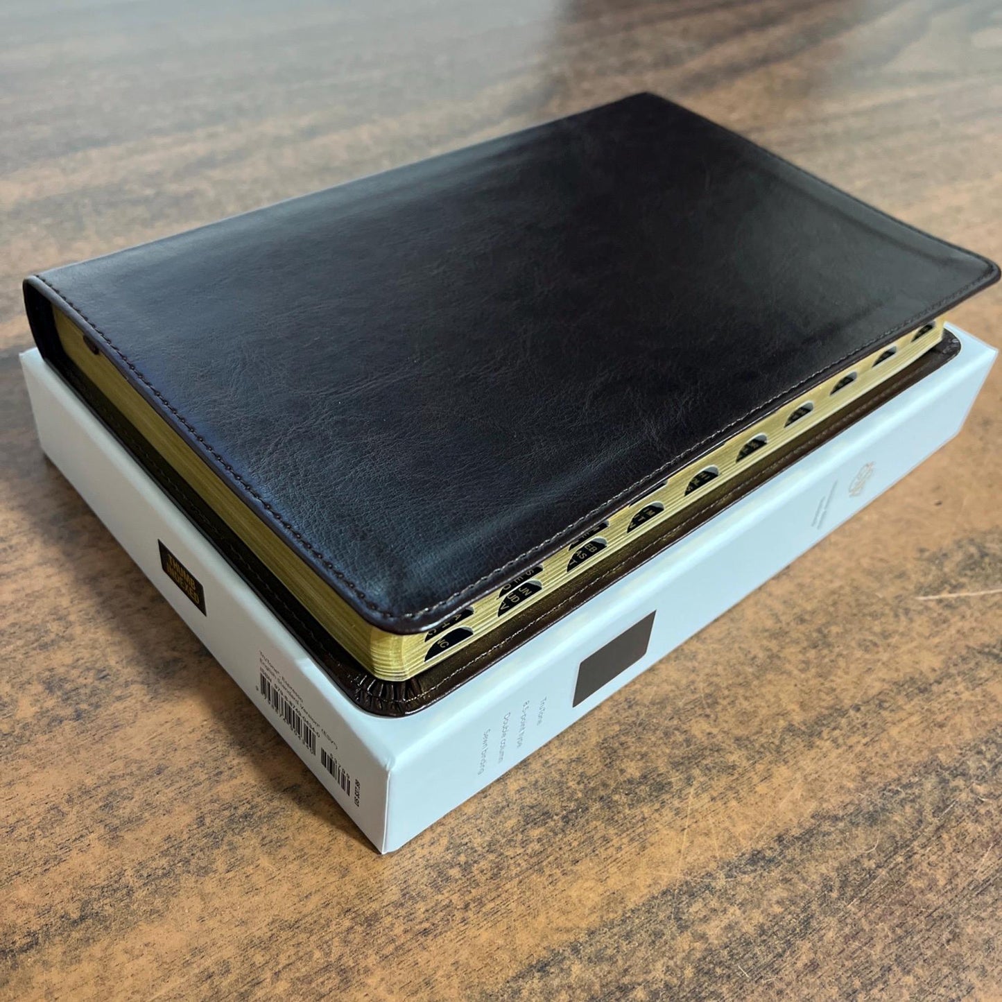 Personalized ESV Thinline Bible Thumb Indexed - Espresso Brown Cover - Custom Imprinted with a name - 9798874904340 - 2025 text