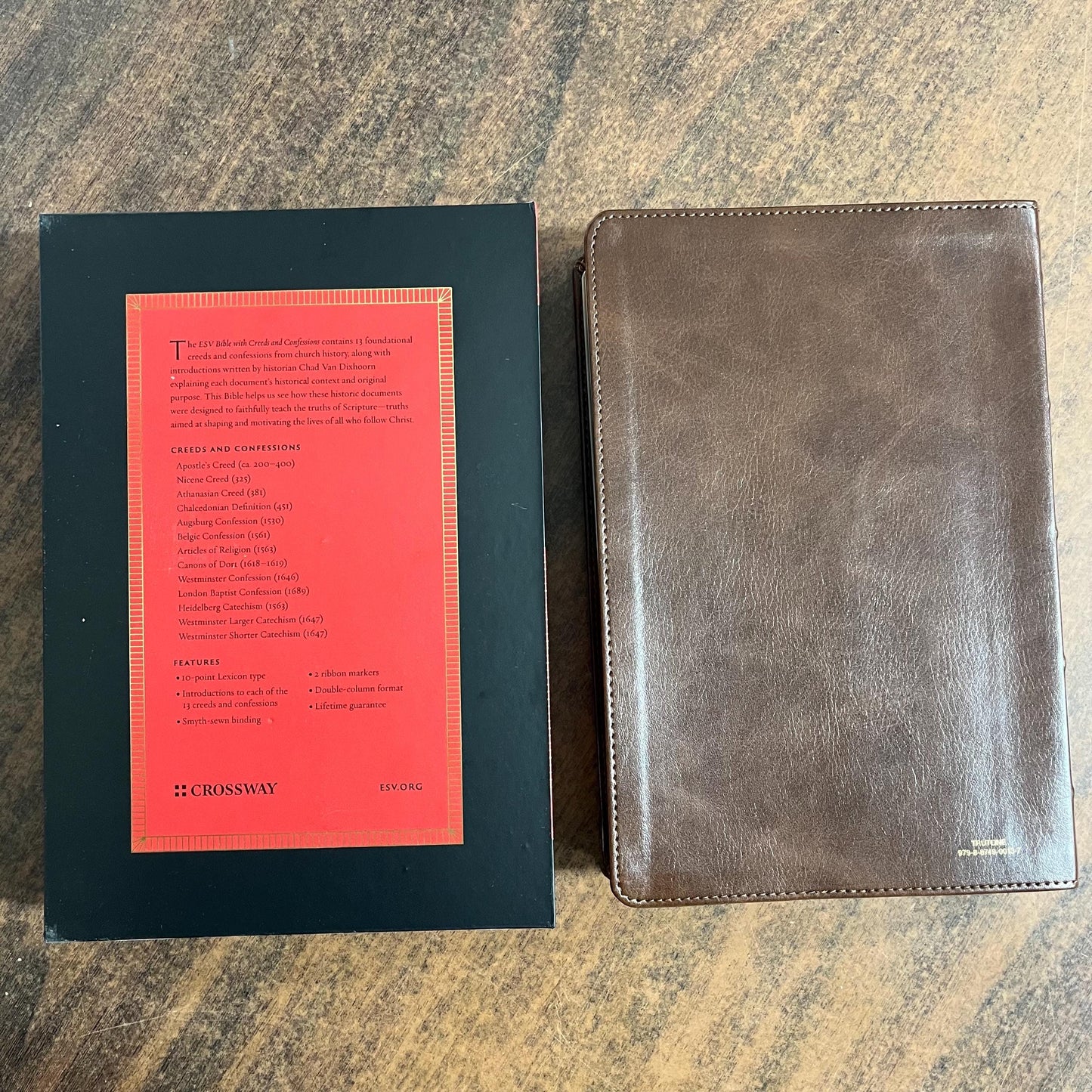 Personalized ESV Bible with Creeds and Confessions - Brown Trutone ** Custom Imprinted