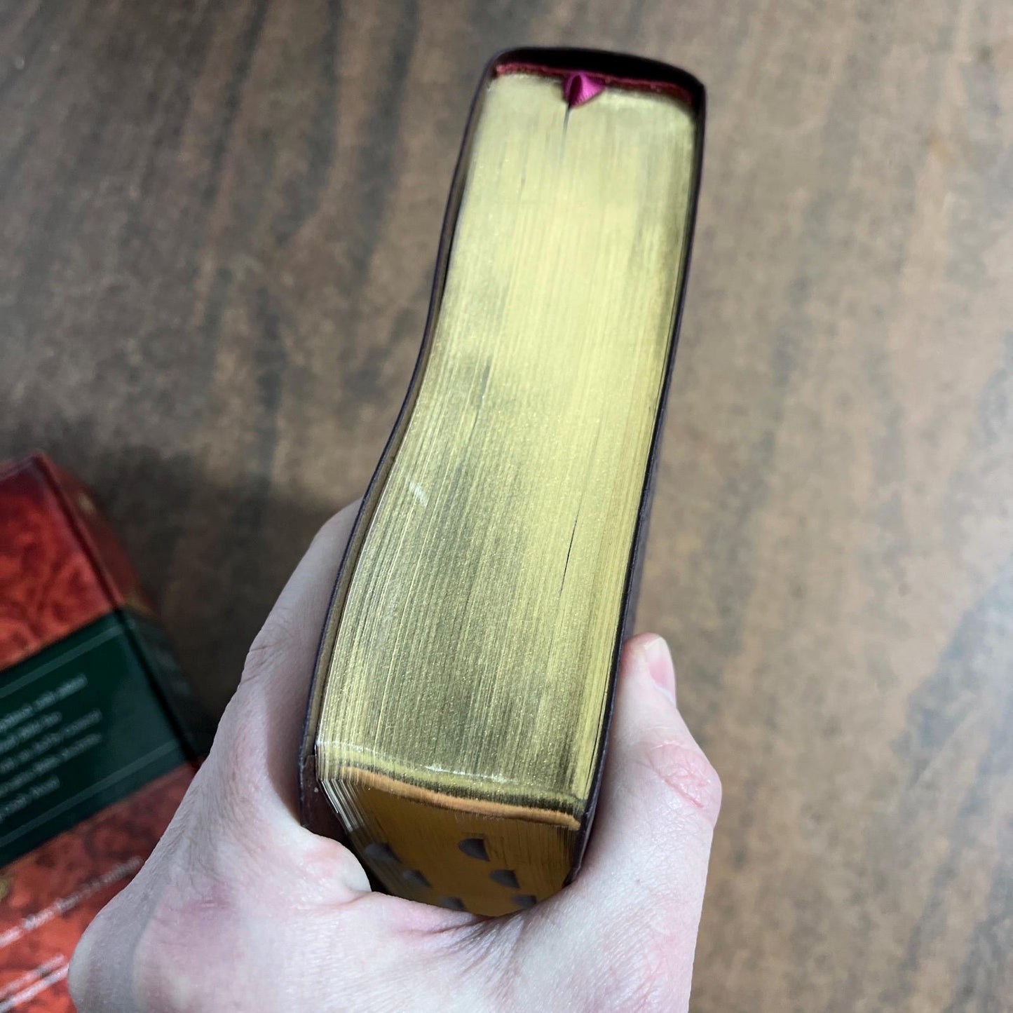 Personalized KJV Study Bible Thumb Indexed - Burgundy Bonded Leather- Custom Imprinted with a name - Large 11 pt print 9781401680367