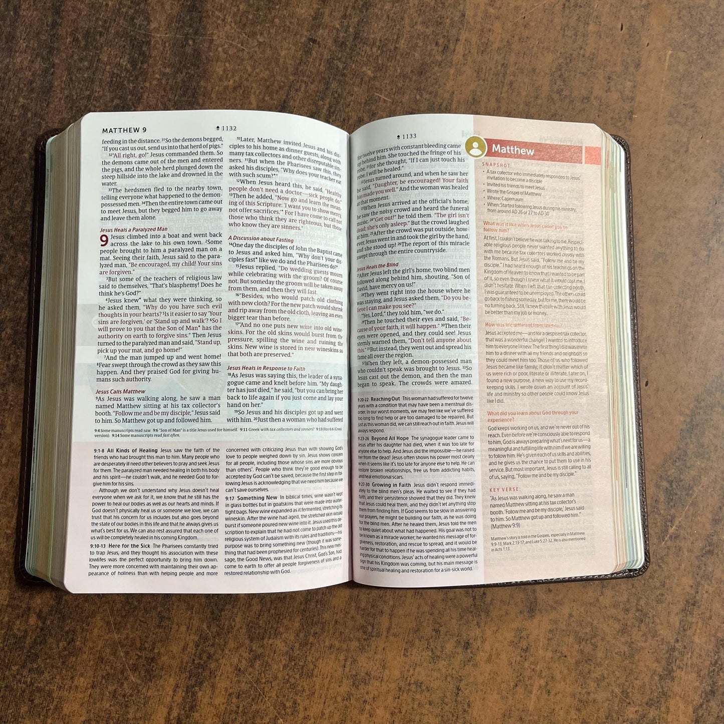 Personalized NLT Student Life Application Study Bible - Brown LeatherLike, ISBN 9781496489869 Teen bible personalized with embossed name