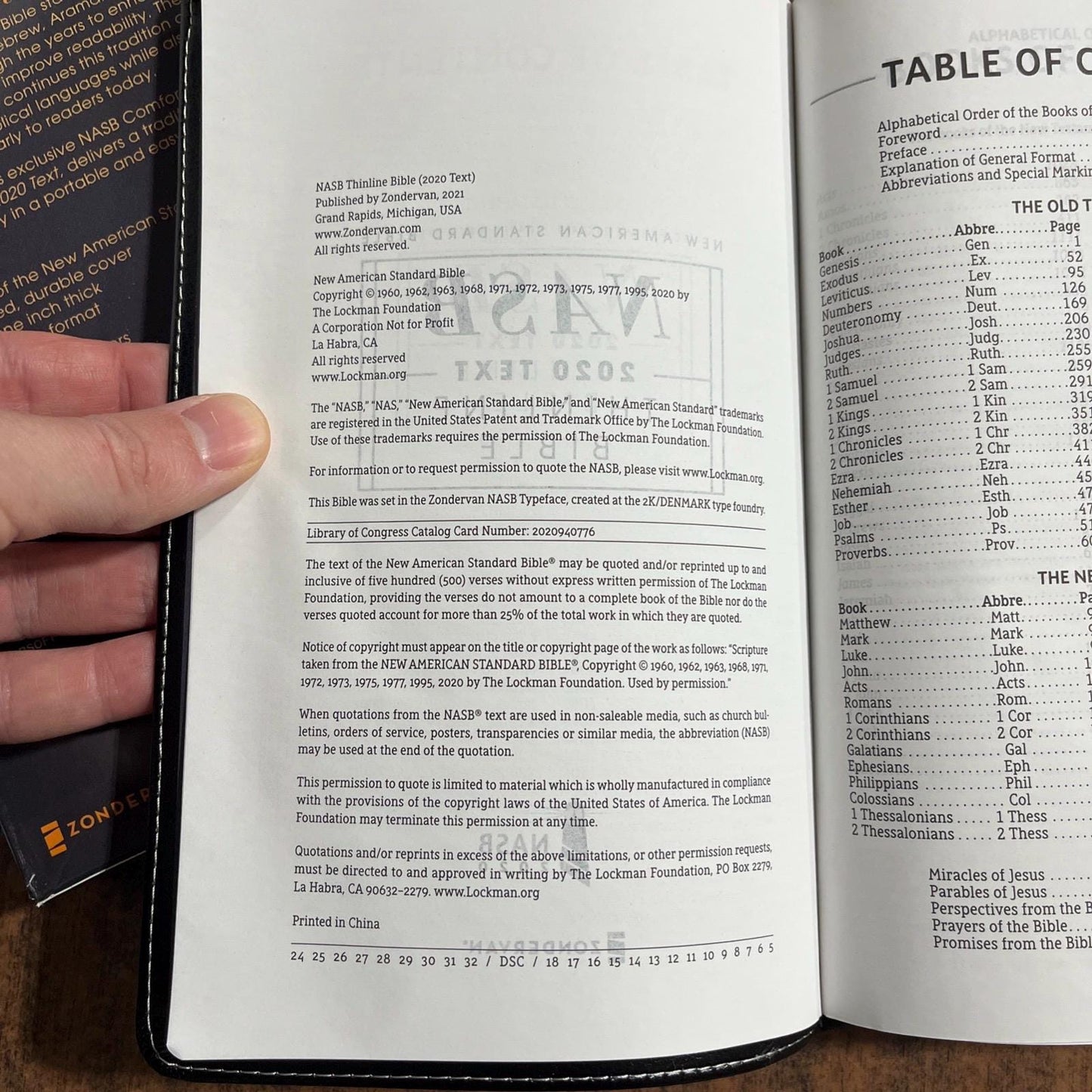 Personalized NASB Thinline Bible - Black LeatherSoft, Custom Imprinted, ISBN 9780310455431, NASB 2020 Text