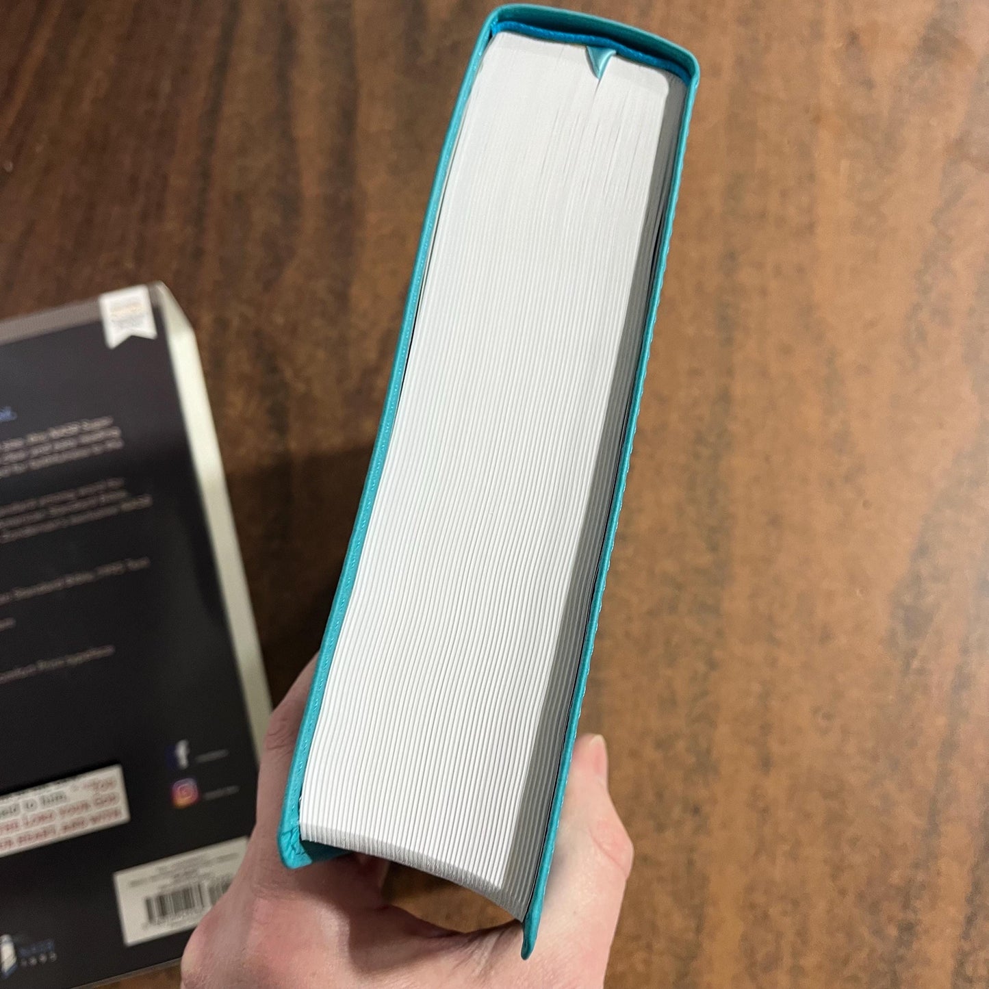 Personalized NASB Super Giant Print Reference Bible - Teal LeatherSoft, Custom Imprinted with name, NASB 1995 9780310454960