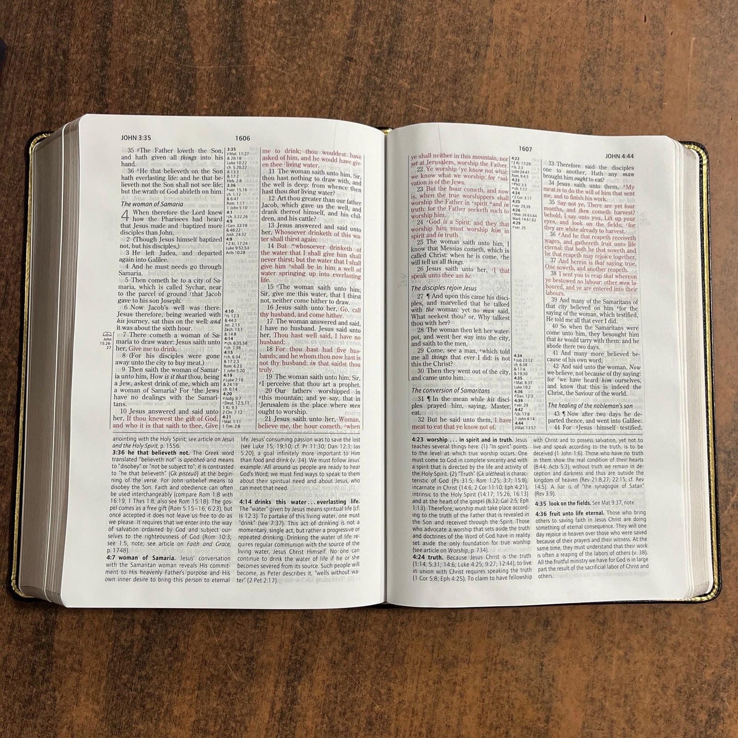 Personalized KJV Life In The Spirit Study Bible - Black Top Grain Genuine Leather - Custom Imprinted with a name 9780310927617