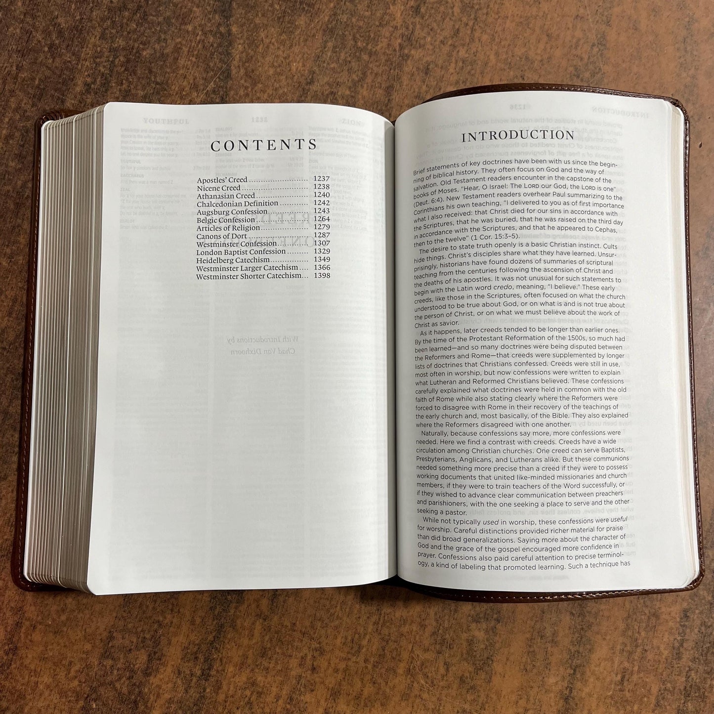 Personalized ESV Bible with Creeds and Confessions - Brown Trutone ** Custom Imprinted