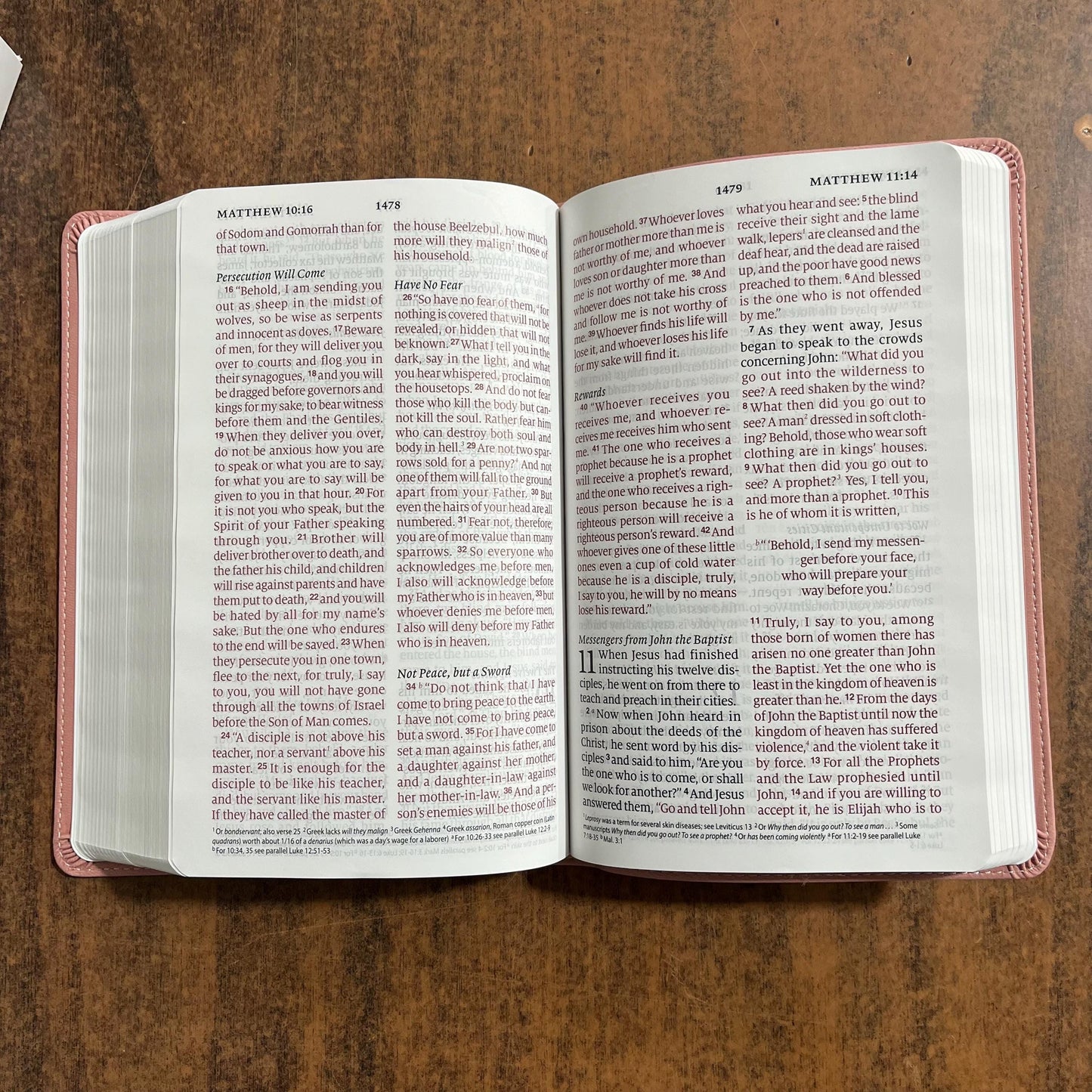 Personalized ESV Large Print Personal Size Bible - Blush Rose (Pink) TruTone - Custom Imprinted with name on cover, ISBN 9798874900205