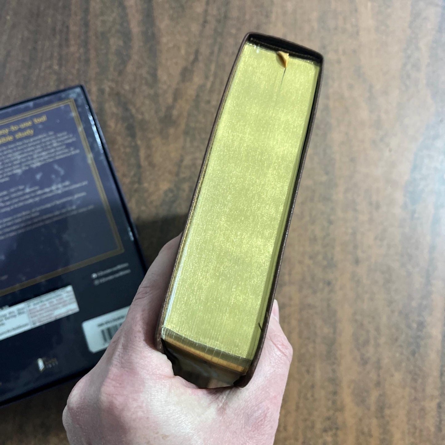 Personalized NASB Thompson Chain Reference Study Bible Thumb Indexed -Brown LeatherSoft, Custom Imprinted nasb 1977 Printed in United States