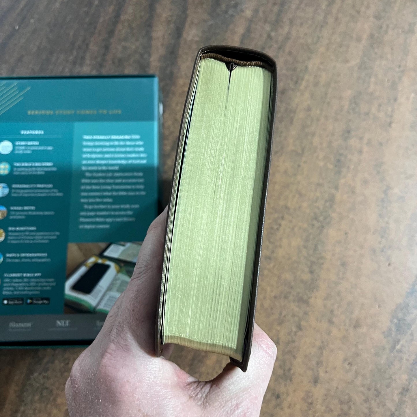 Personalized NLT Student Life Application Study Bible - Brown LeatherLike, ISBN 9781496489869 Teen bible personalized with embossed name