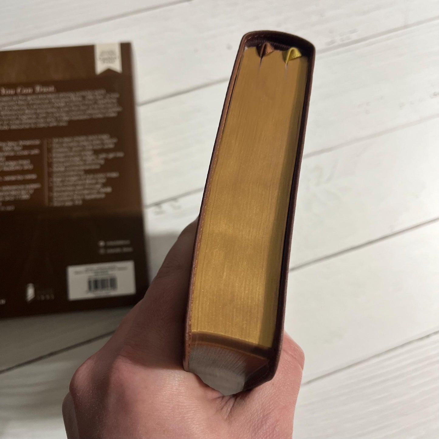 Personalized NASB Classic Reference Bible - Brown Genuine Buffalo Leather, NASB 1995, Custom Imprinted with name, ISBN 9780310456490