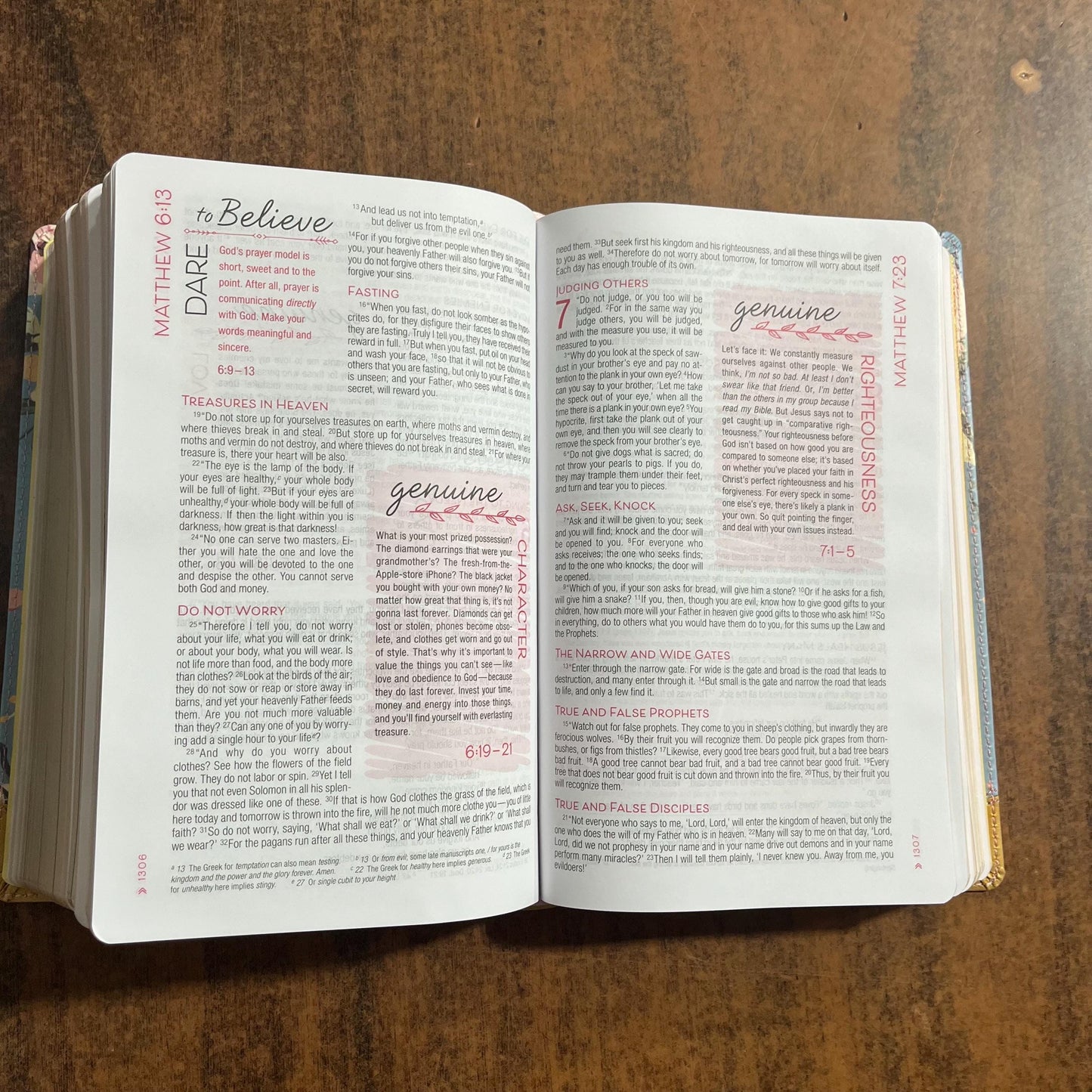 Personalized NIV True Images Study Bible for Teen Girls - Turquoise / Gold LeatherSoft - Custom Imprinted with a name, 9780310080046