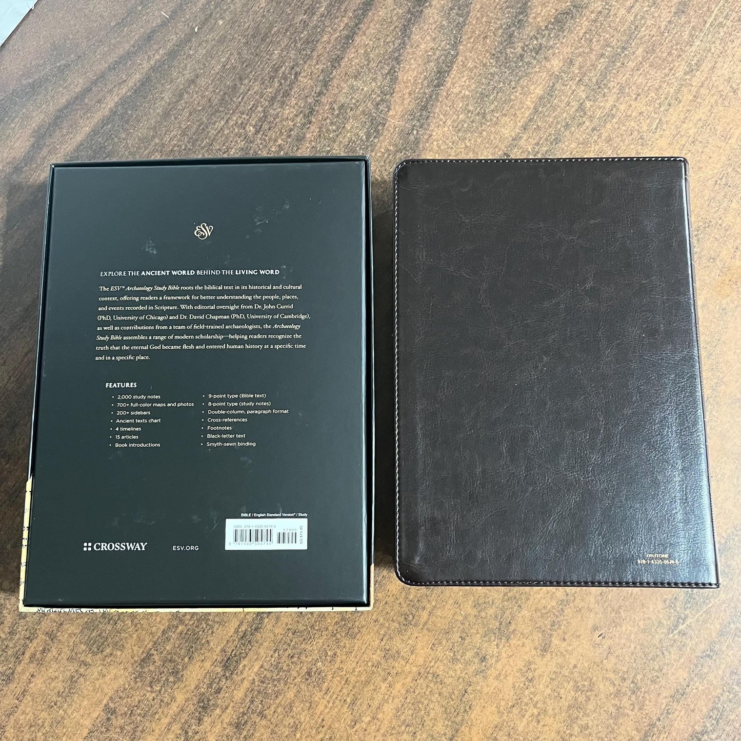Personalized ESV Archaeology Study Bible - Brown / Walnut TruTone, Custom Imprinted with name, 16spaces ISBN 9781433595745