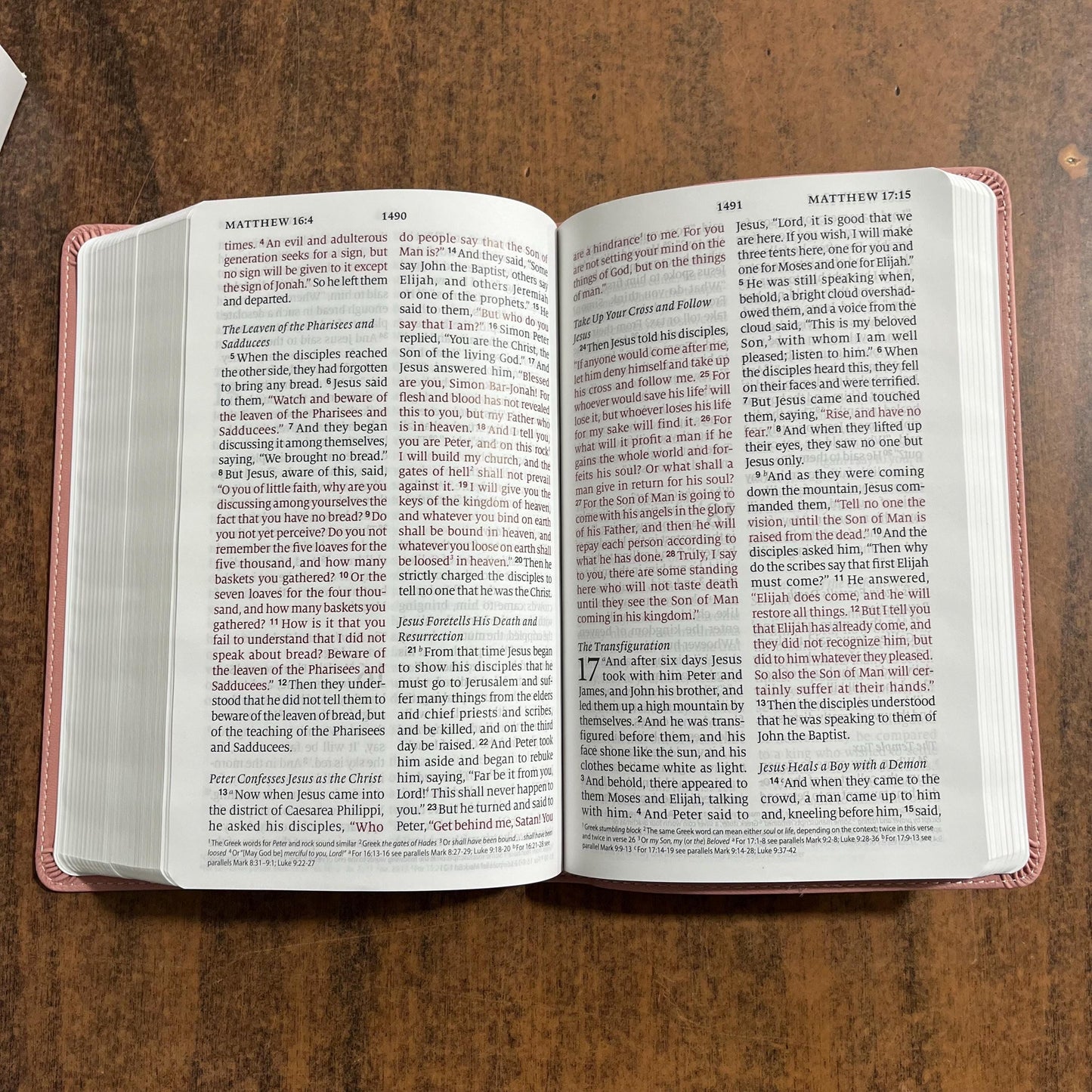 Personalized ESV Large Print Personal Size Bible - Blush Rose (Pink) TruTone - Custom Imprinted with name on cover, ISBN 9798874900205