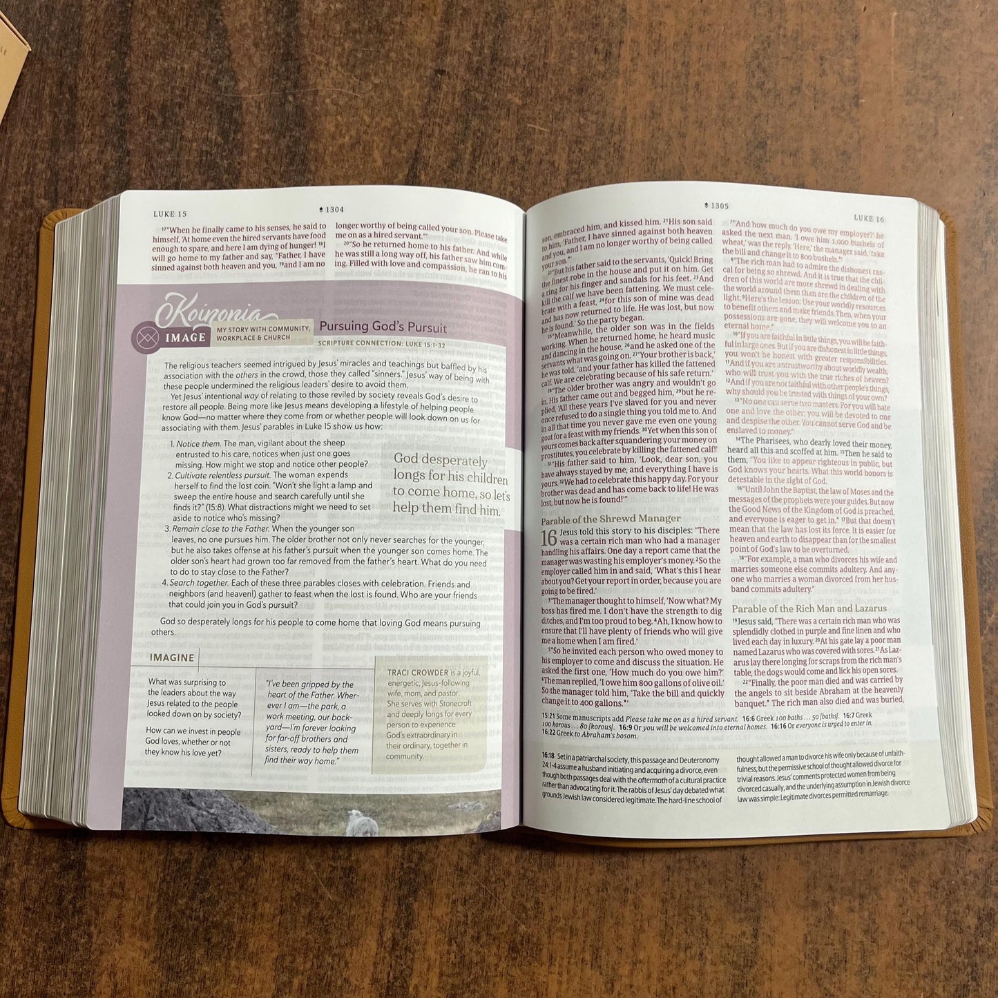 Personalized NLT Every Womans Bible - Camel Brown Genuine Leather - Custom Imprinted, name, Devotional Study, 9798400503085