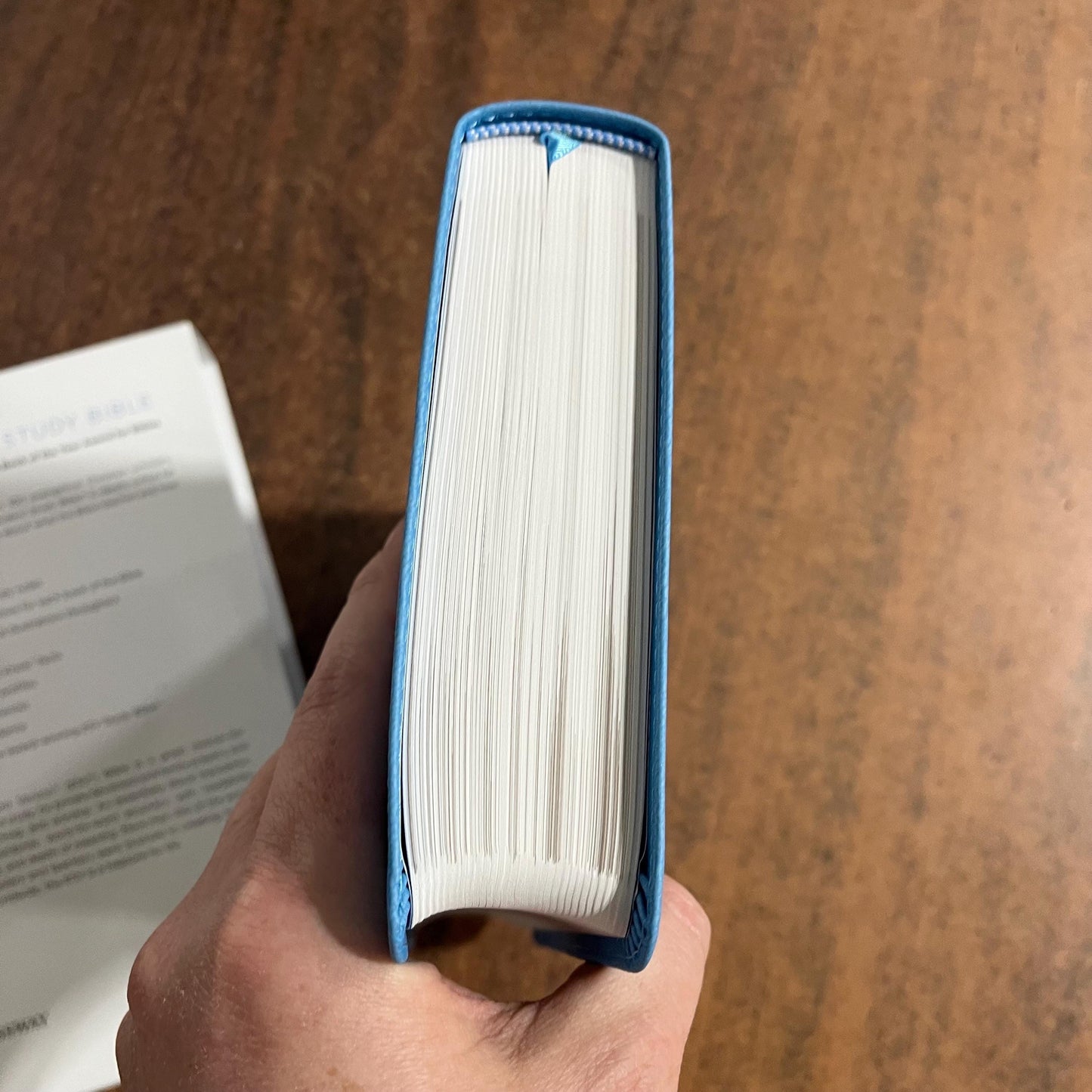 Personalized ESV Student Study Bible - Sky Blue Trutone, Ivy Design - Custom Imprinted with name engraved 9781433561931