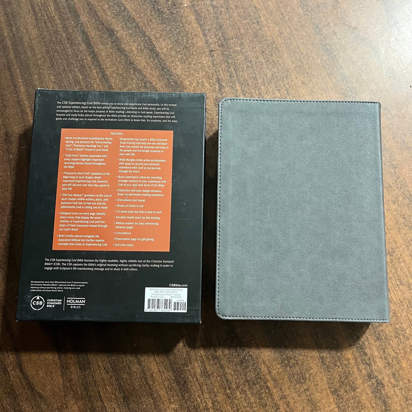 Personalized CSB Experiencing God Study Bible Thumb Indexed - Charcoal Gray Leathertouch, Custom Imprinted with name 9781087765570