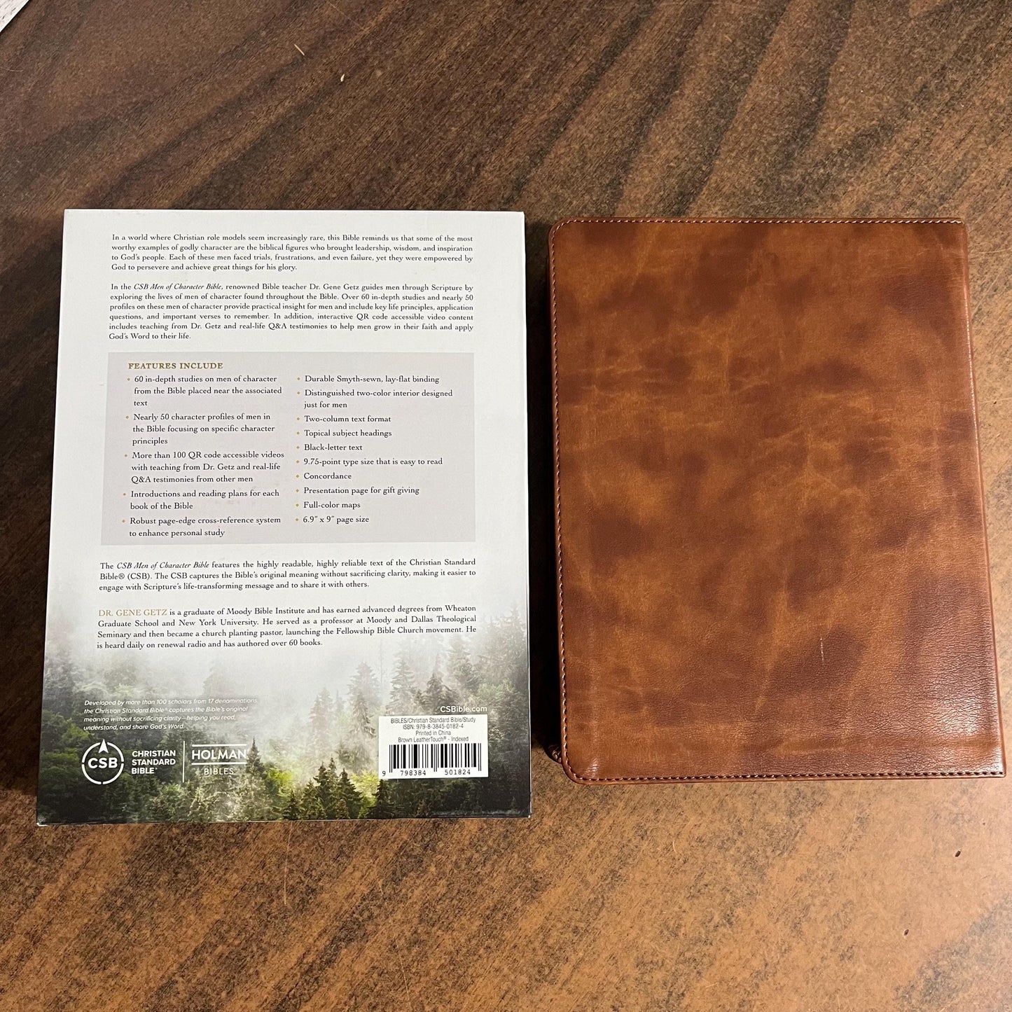Personalized CSB Men of Character Study Bible Thumb Indexed, Brown LeatherTouch, Custom Imprinted engraved 9798384501824
