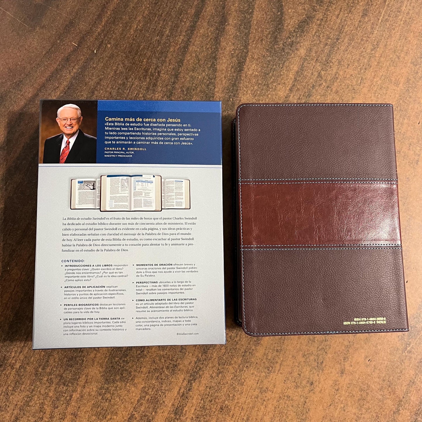 Personalized NTV Spanish Study Bible, Swindoll Biblia De Estudio - Cafe SentiPiel - 9781496438560