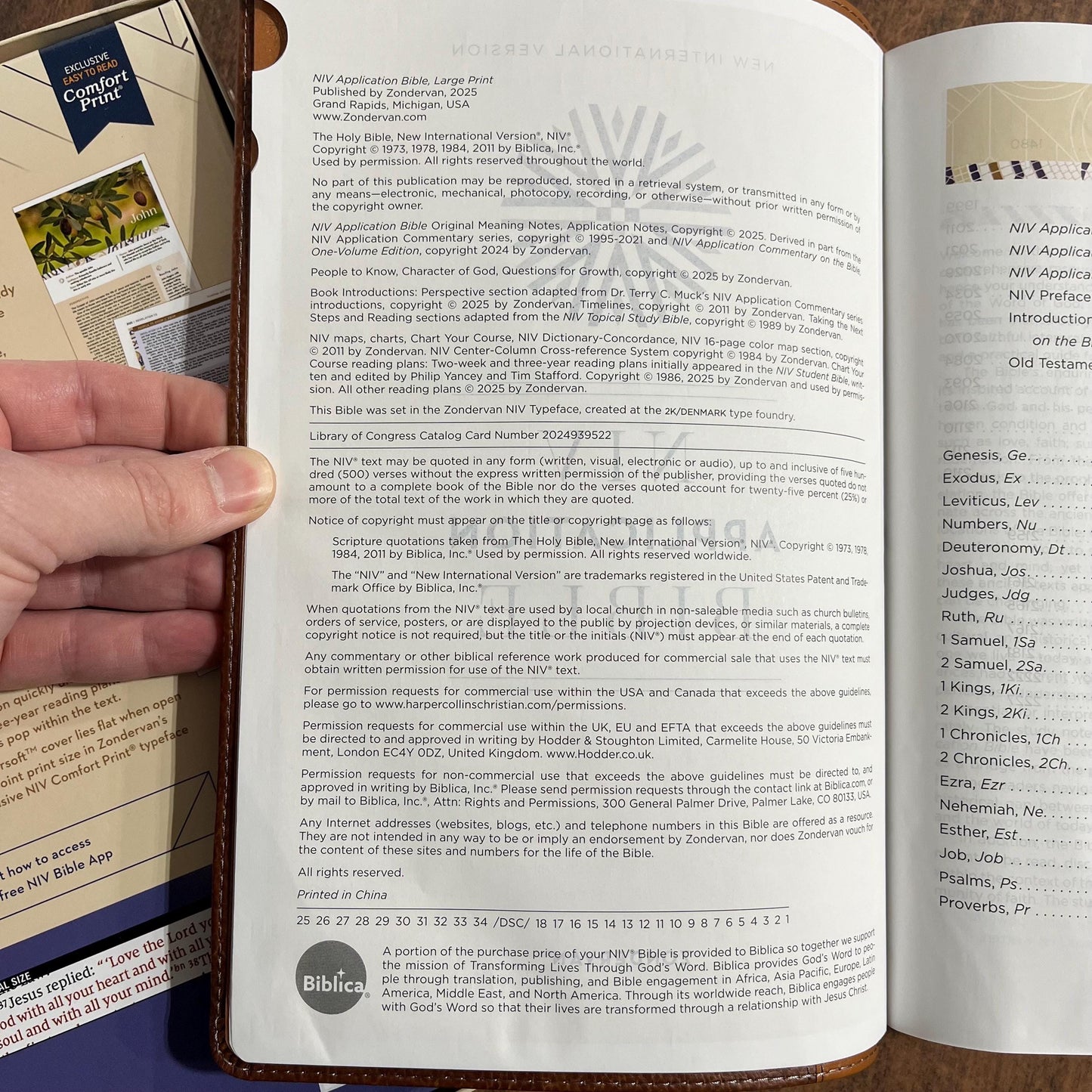 Personalized NIV Large Print Application Study Bible Thumb Indexed - Brown LeatherSoft, Custom Imprinted with a name, 9780310465317 (Update to Life Application Bible)