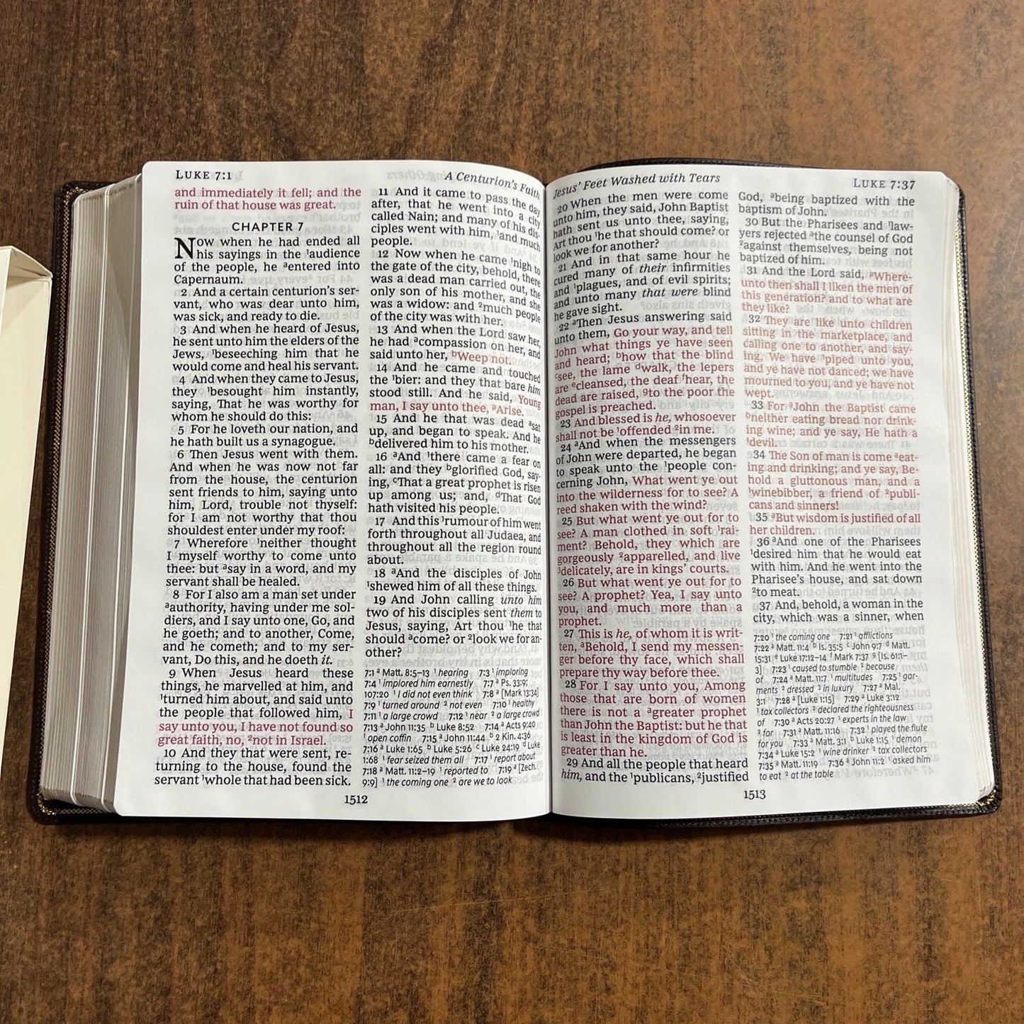 Personalized KJV Super Giant Print Reference Bible - Brown Bonded Leather ** Custom Imprinted with name 9781400328772
