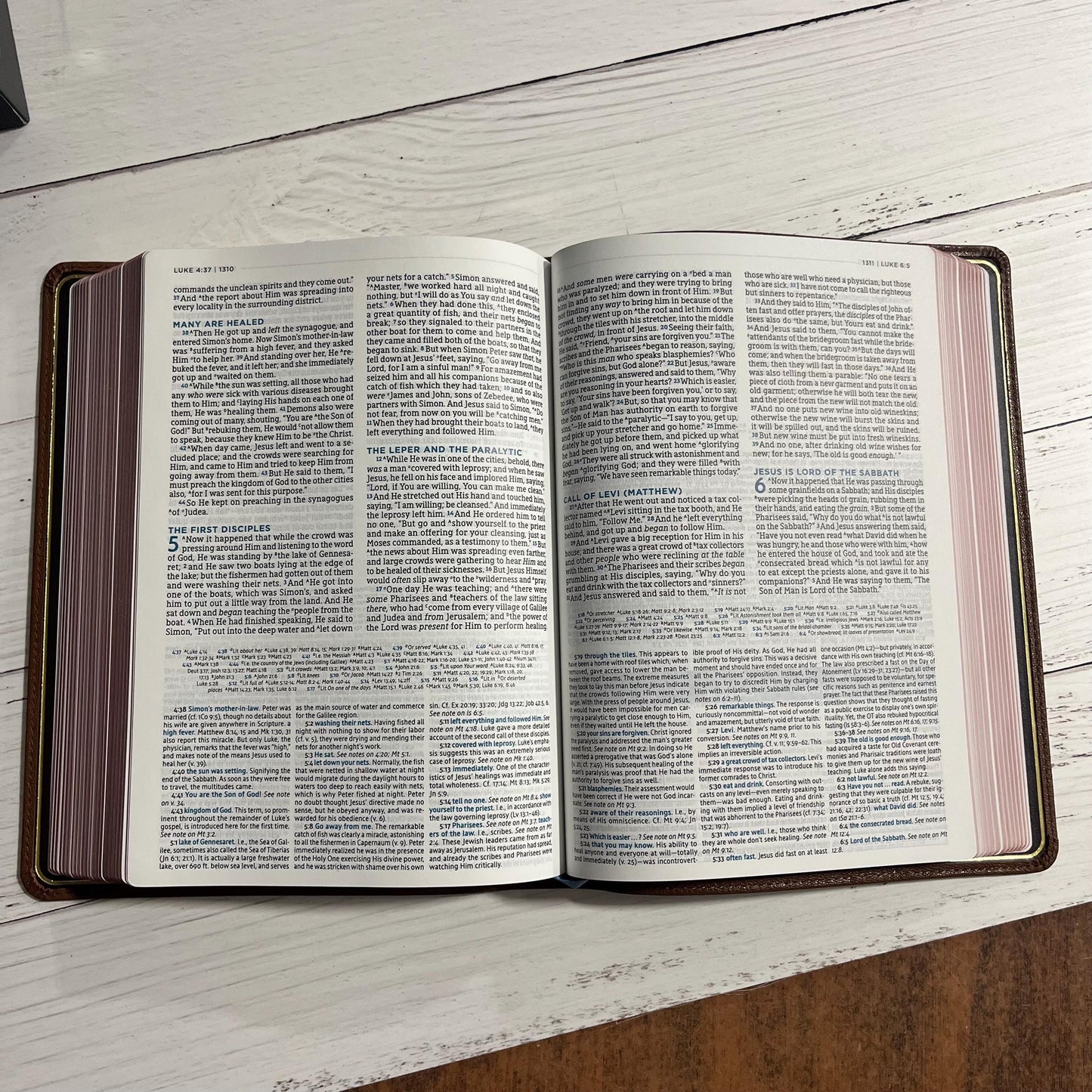 Personalized NASB MacArthur Study Bible, Brown Premium Genuine Goatskin Leather, Premier Collection, ISBN 9780785230892 NASB 1995