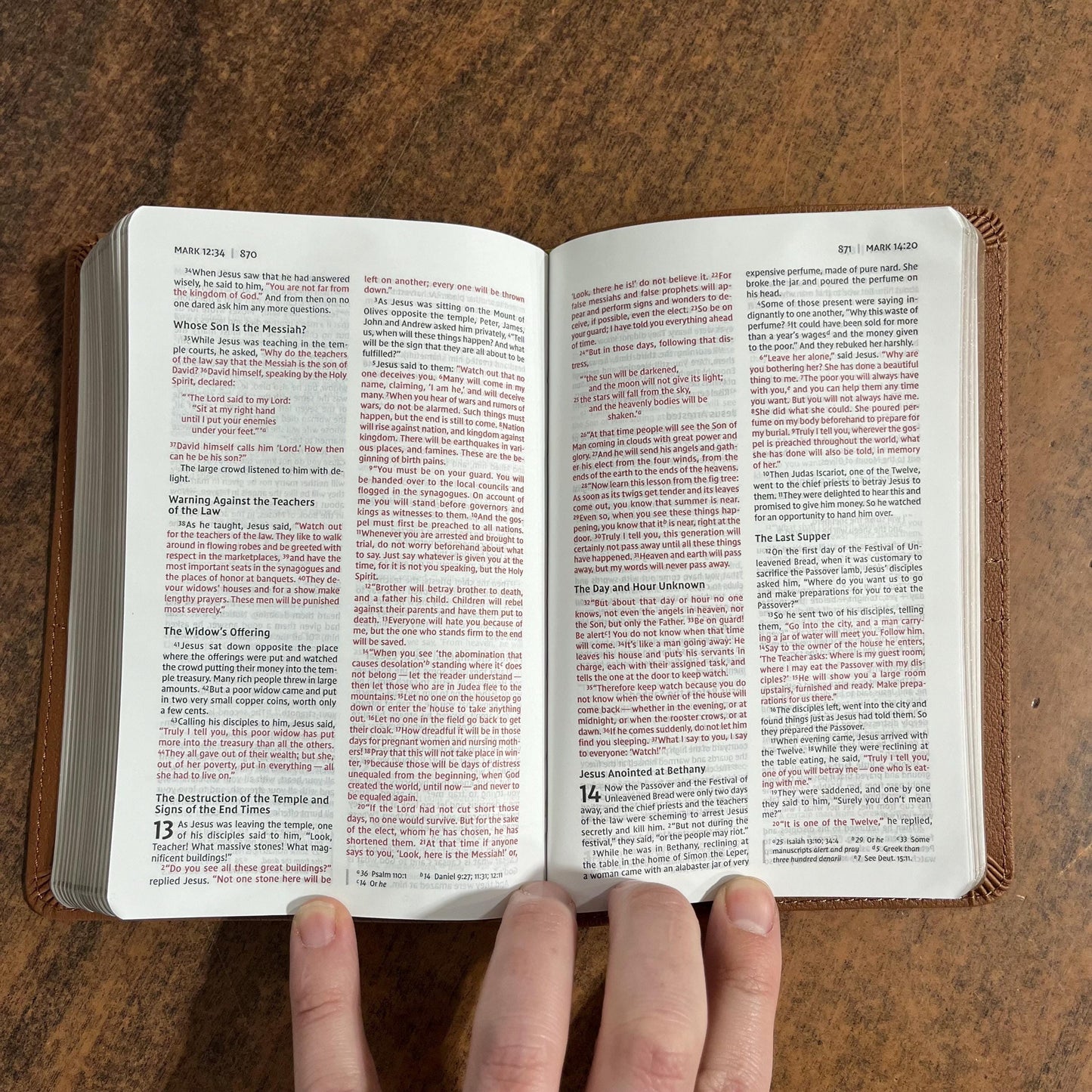 Personalized NIV Compact Thinline Bible - Brown LeatherSoft, Custom Imprinted with a name, 20spaces ISBN 9780310463375