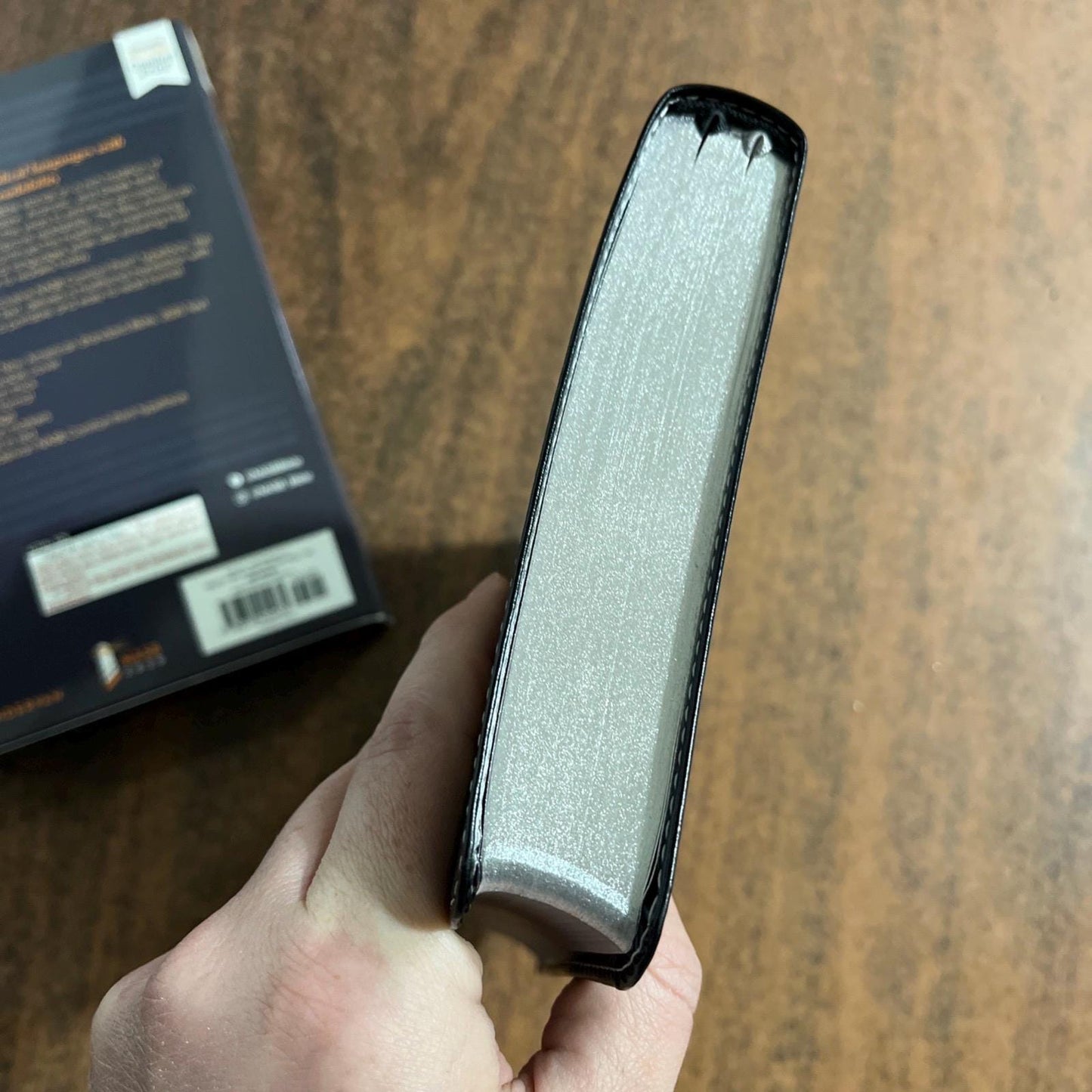 Personalized NASB Thinline Bible - Black LeatherSoft, Custom Imprinted, ISBN 9780310455431, NASB 2020 Text