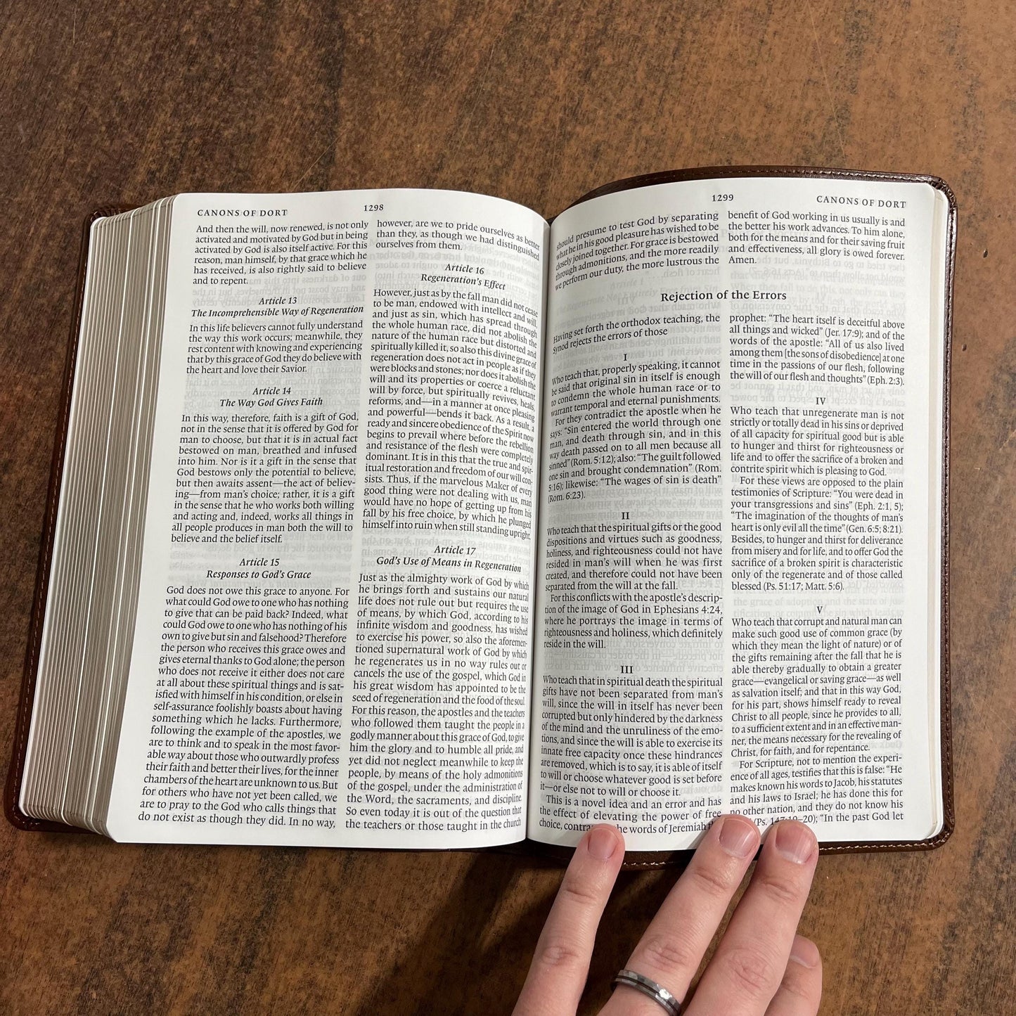 Personalized ESV Bible with Creeds and Confessions - Brown Trutone ** Custom Imprinted