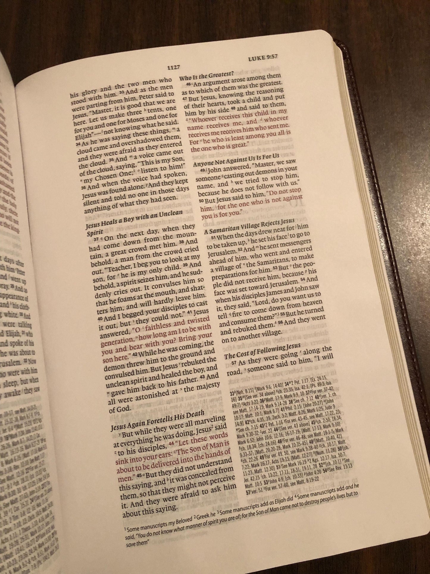 Personalized ESV Wide Margin Reference Bible - Brown TruTone - Custom Imprinted with a name 9781433544163