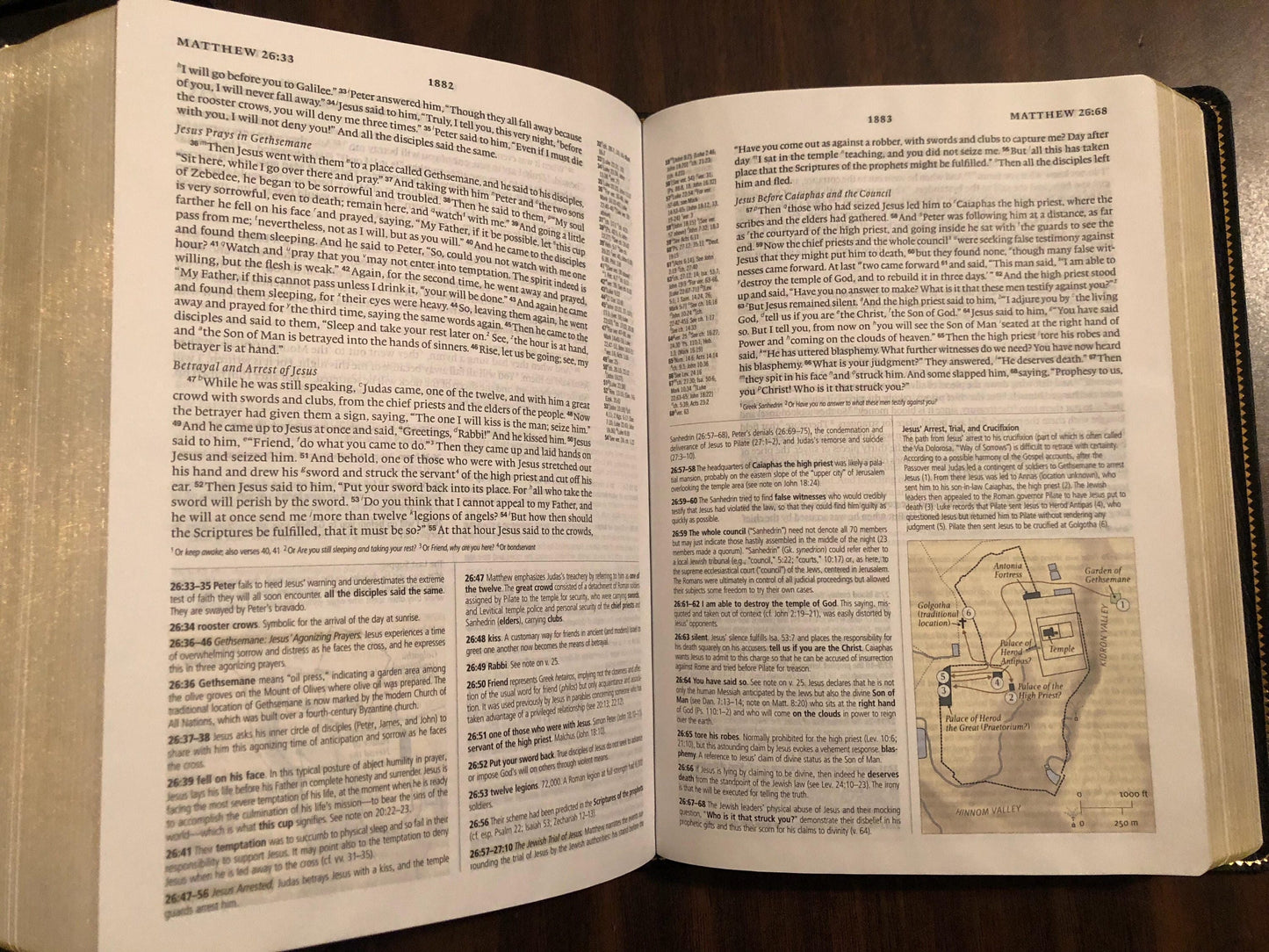 Personalized ESV Study Bible - Black Genuine Leather Custom Imprinted with name, ISBN 9781433502446