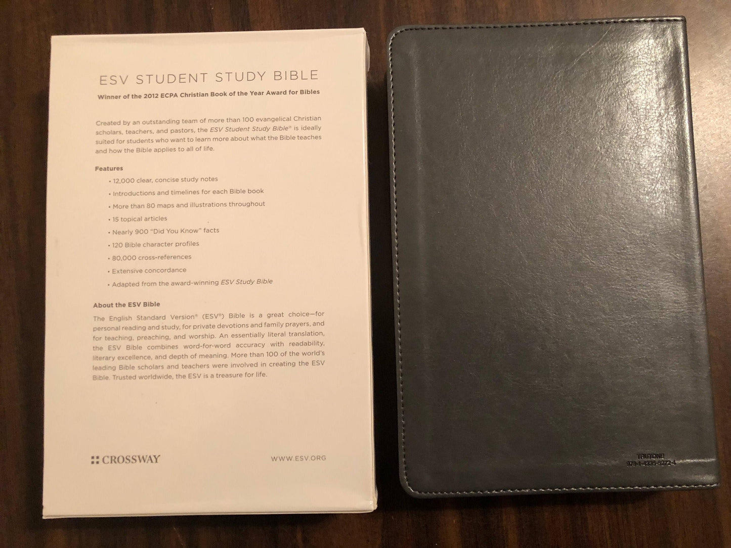 Personalized ESV Student Study Bible - Gray Trutone Custom Imprinted, ISBN 9781433552724