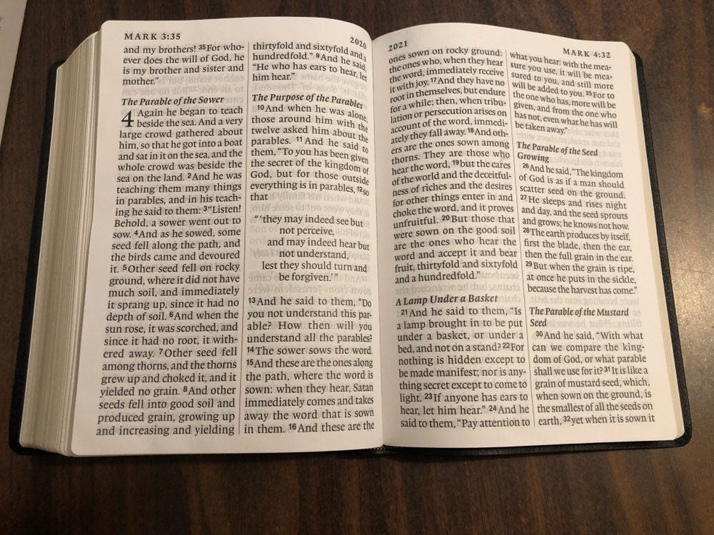 Personalized ESV Super Giant Print Bible - Black Genuine Leather  Custom Imprinted name engraved, 9781433565489