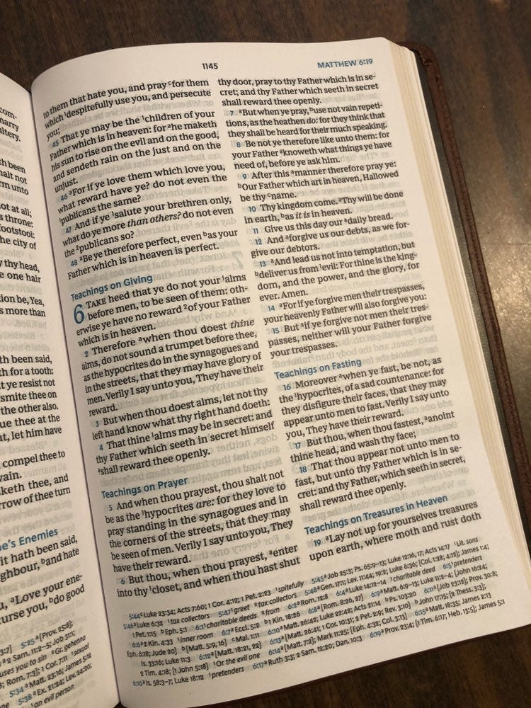 Personalized KJV Preaching Bible - Brown Calfskin Genuine Leather - Custom Imprinted with name, ISBN 9780785222835, Out of Print Edition