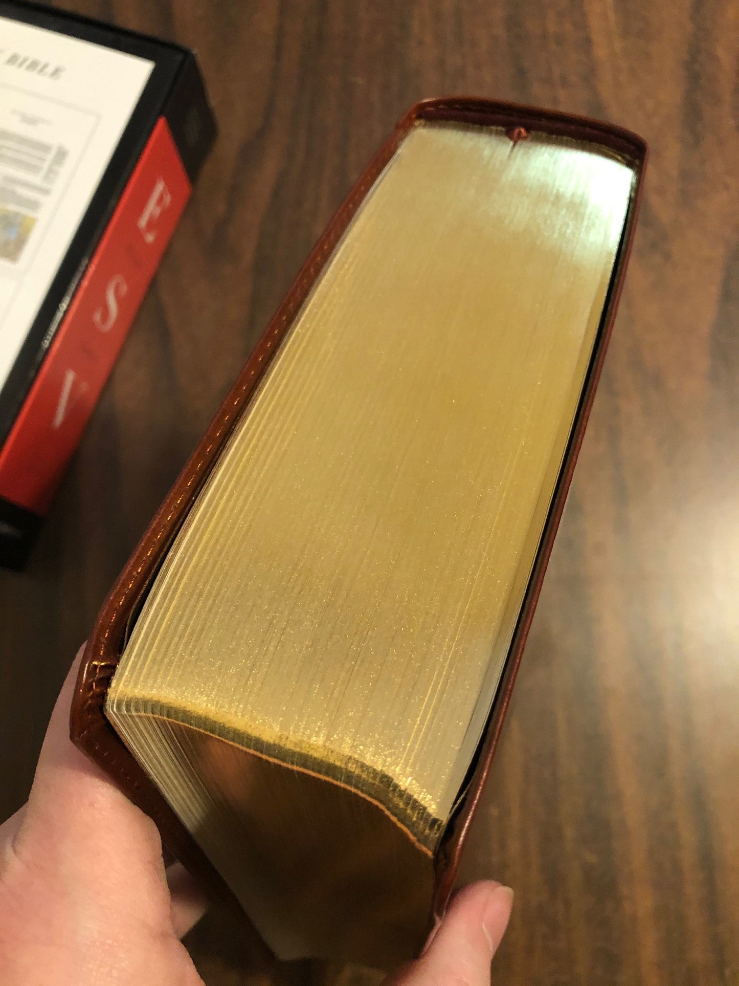 Personalized ESV Study Bible - Chestnut Brown Trutone - Custom Imprinted with a name engraved 9781433563553