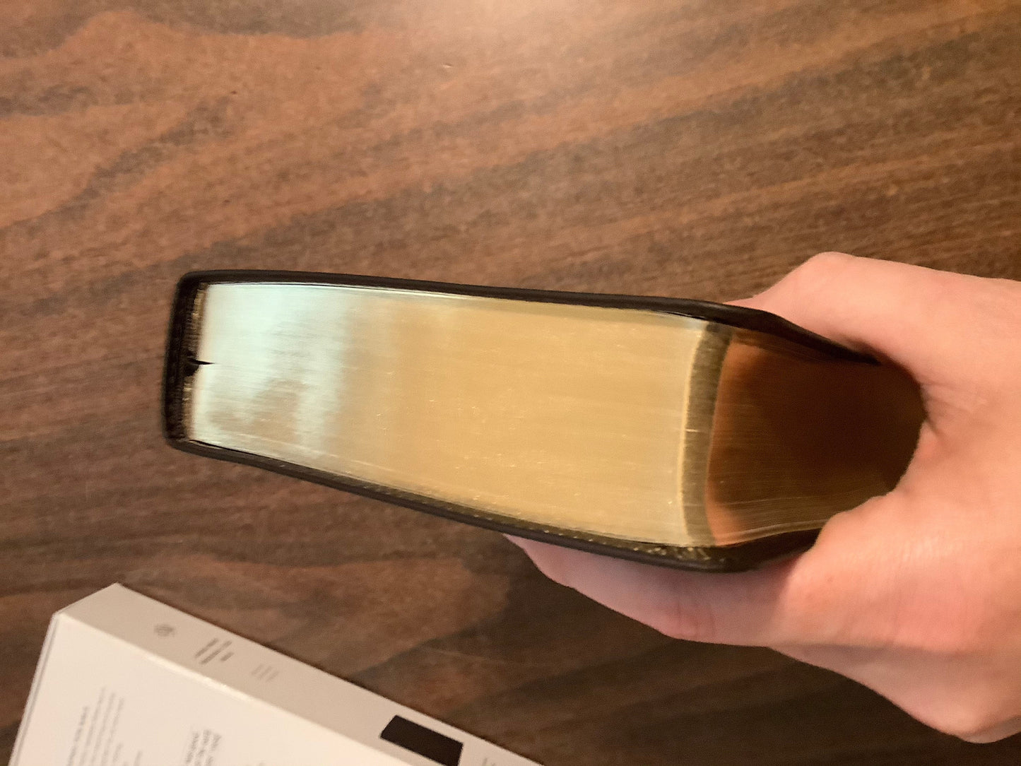 Personalized ESV Large Print Personal Size Bible - Deep Brown Buffalo Genuine Leather, Custom Imprinted, ISBN 9781433572029