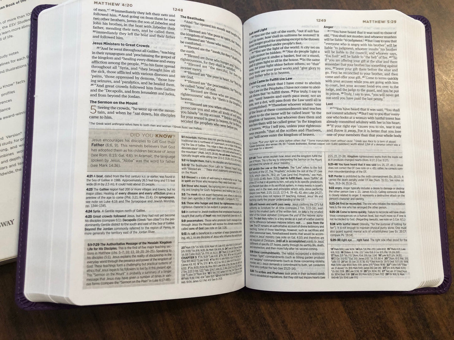 Personalized ESV Student Study Bible - Lavender Trutone Custom Imprinted with a name, ISBN 9781433564505