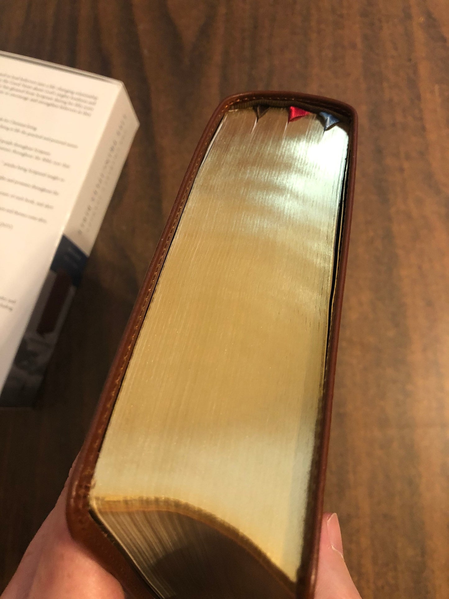 Personalized NIV Charles Stanley Life Principles Study Bible - Brown Genuine Leather, Custom Imprinted with a name 9780785225614