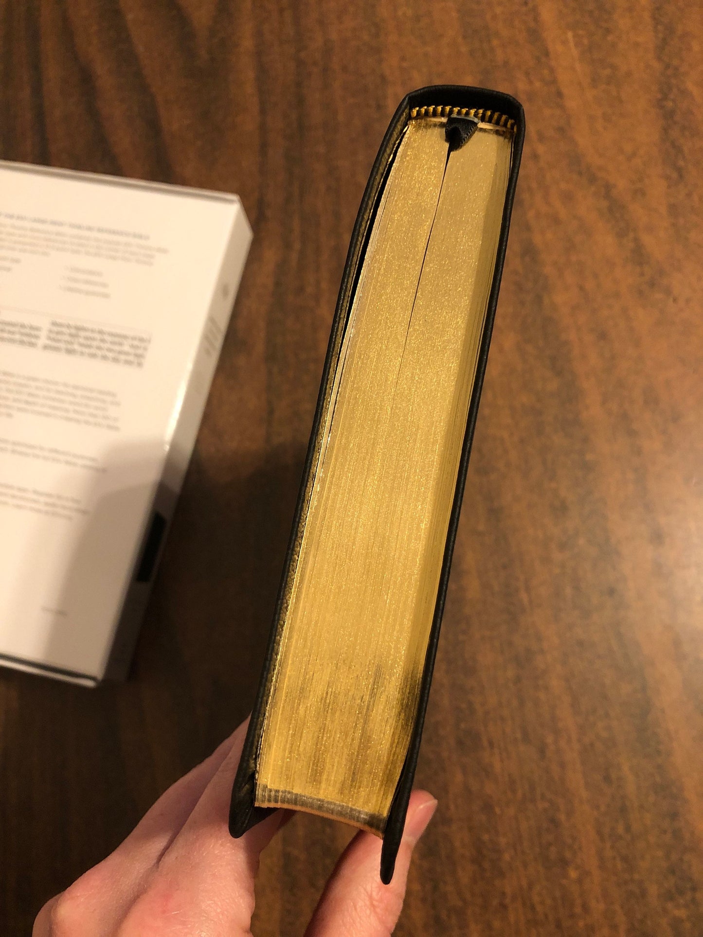 Personalized ESV Large Print Thinline Reference Bible - Black Genuine Leather,  Custom Imprinted with name engraved - ISBN 9781433532795