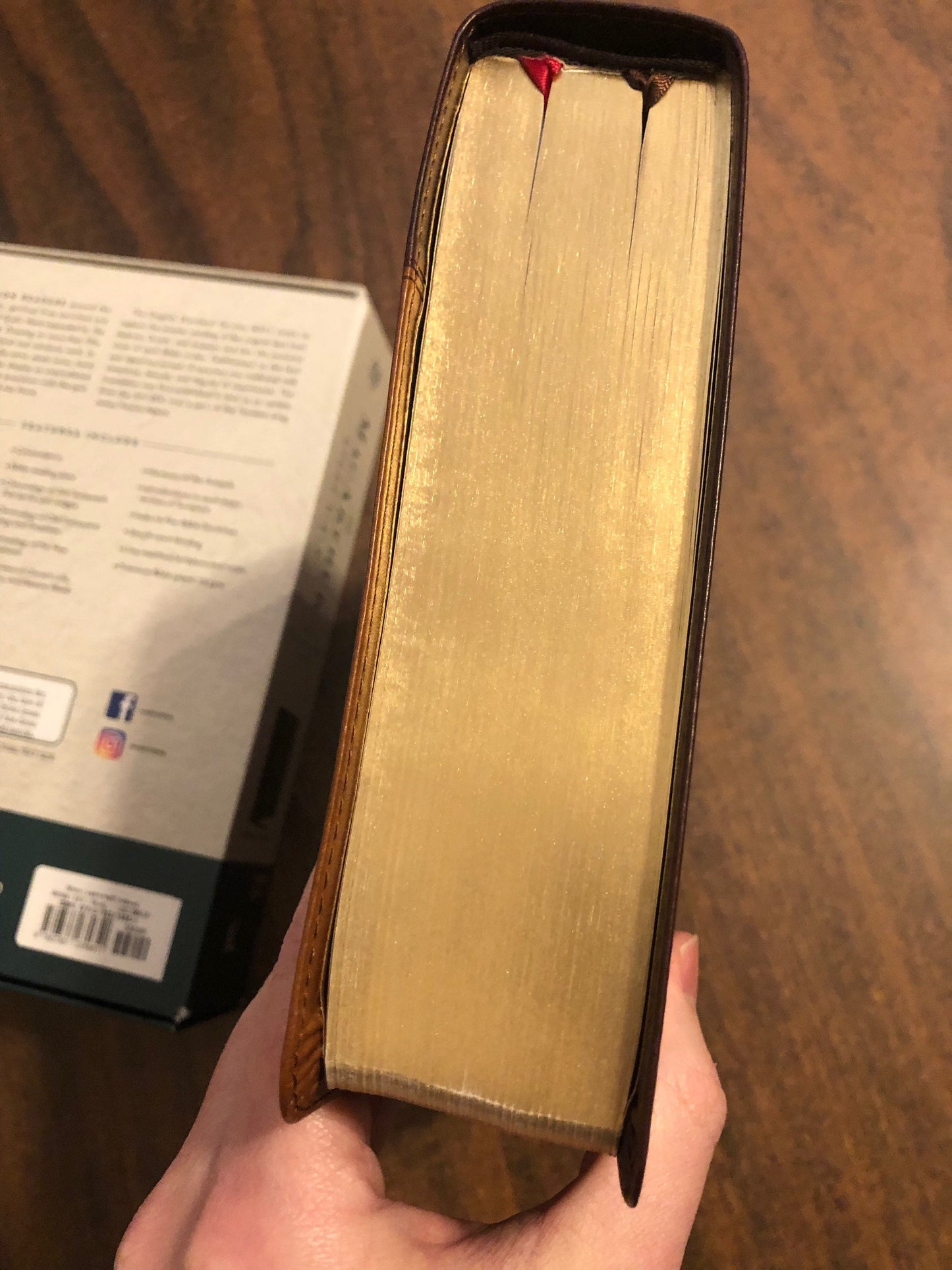Personalized ESV MacArthur Study Bible Thumb Indexed, Brown LeatherSoft, ISBN 9780785235651 Custom Imprinted with a name