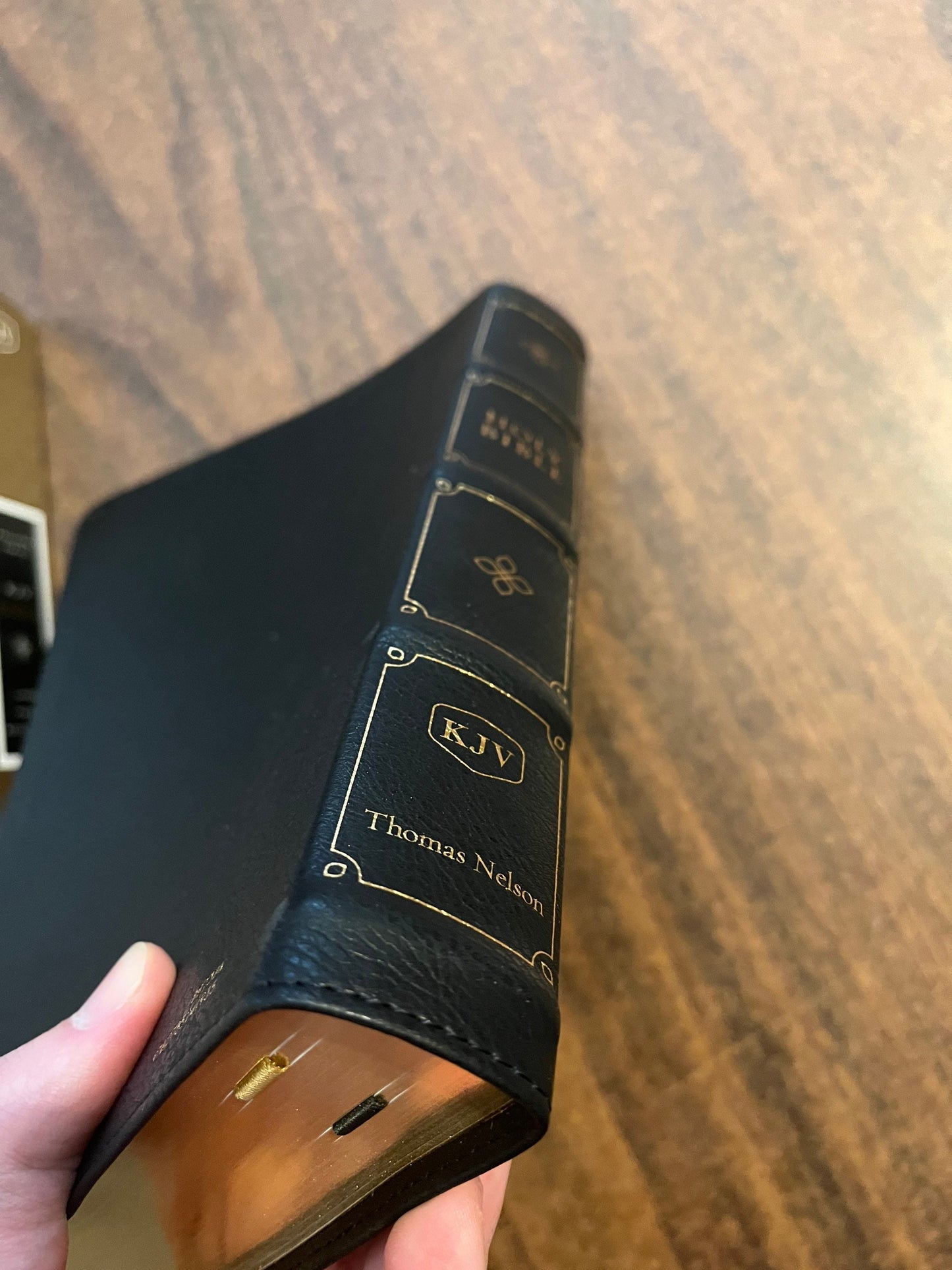 Personalized KJV Large Print Reference Bible Verse by Verse - Black LeatherSoft Cover, Maclaren Series, Custom Imprinted, ISBN 9780785241935