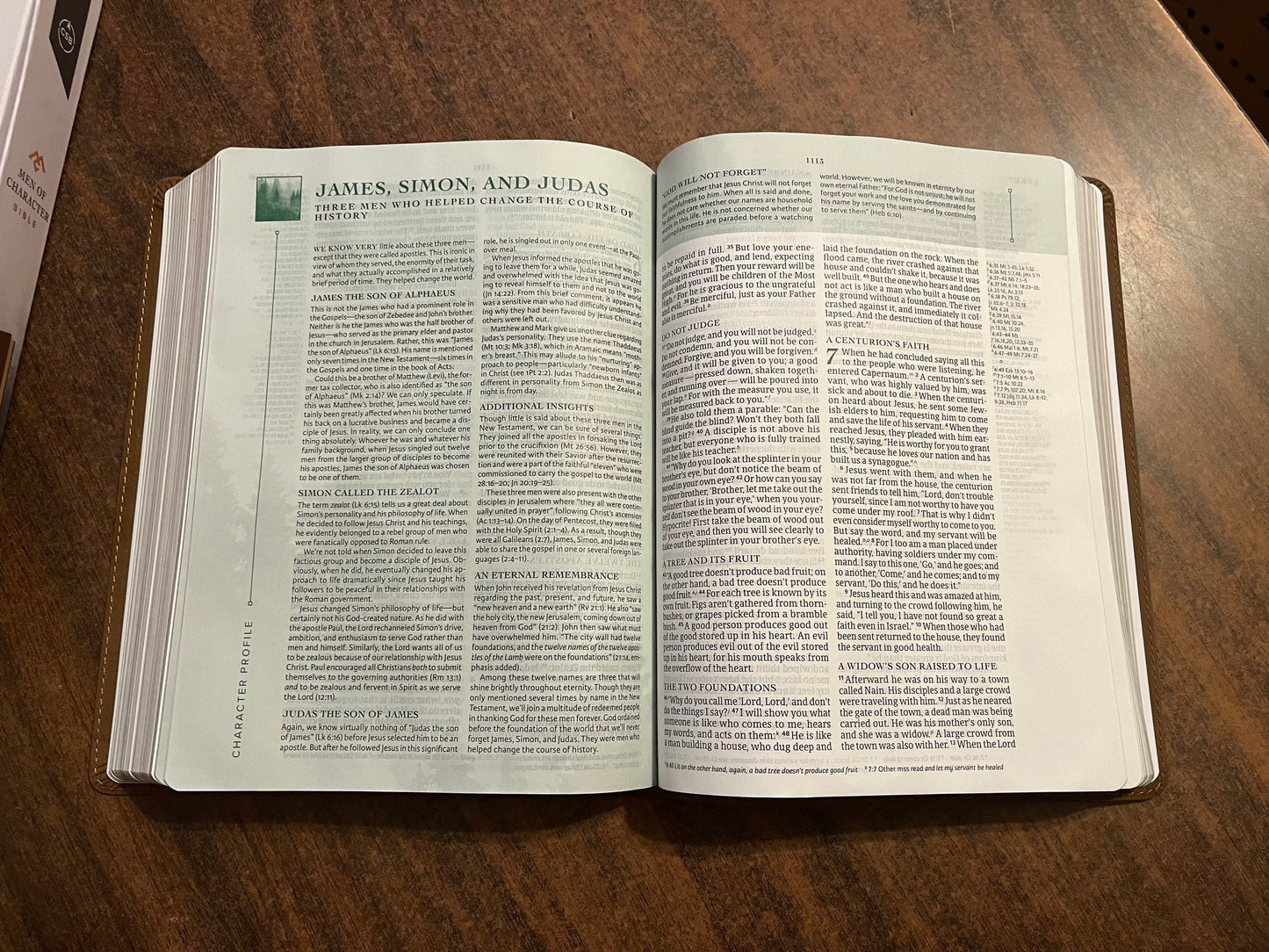 Personalized Mens Bible, CSB Men of Character Bible, Brown Genuine Leather, Custom Imprinted with name, ISBN 9781087730219