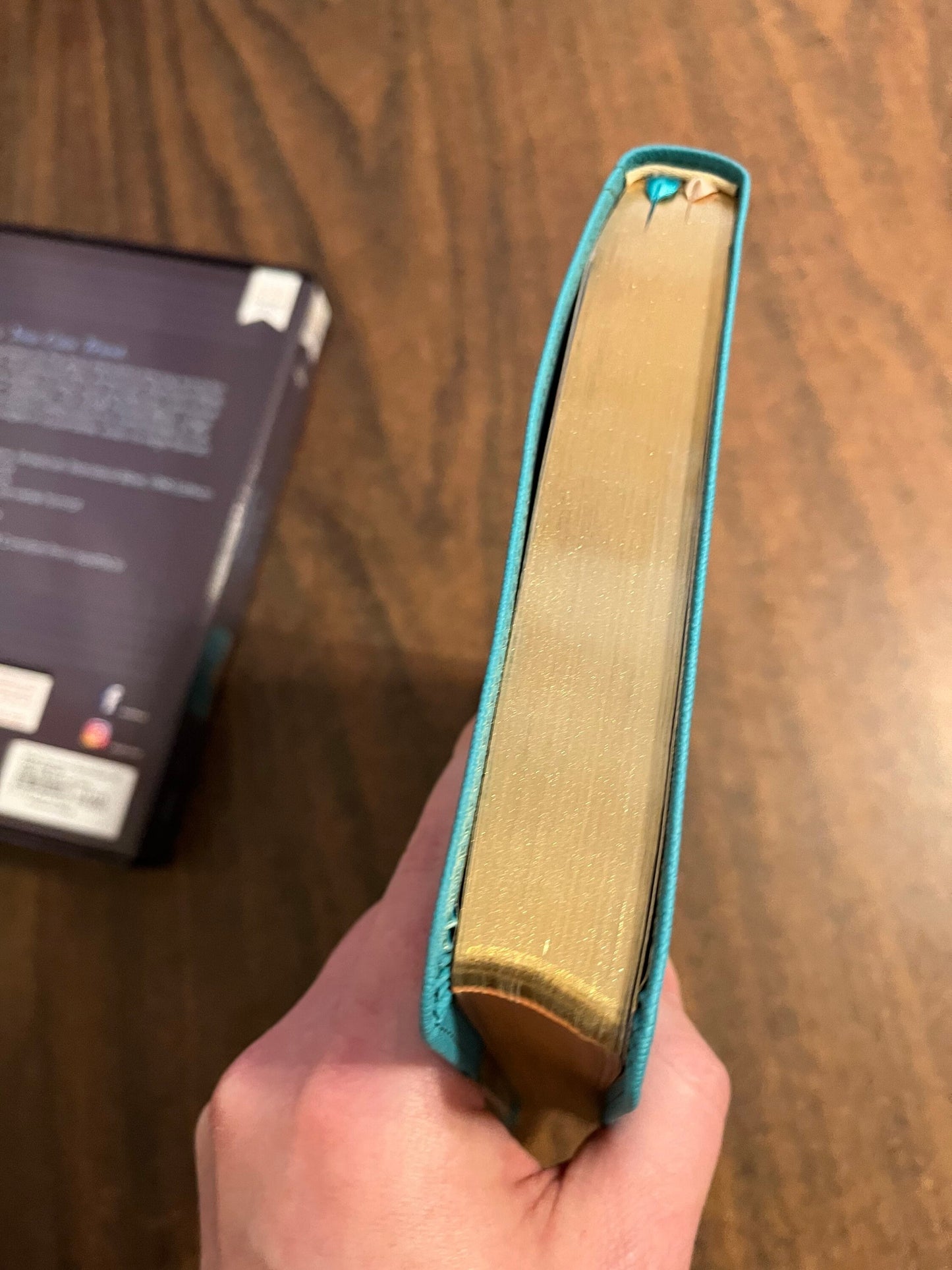 Personalized NASB Large Print Thinline Bible - Teal LeatherSoft - Custom Imprinted, name engraved bible, nasb 1995 9780310451037
