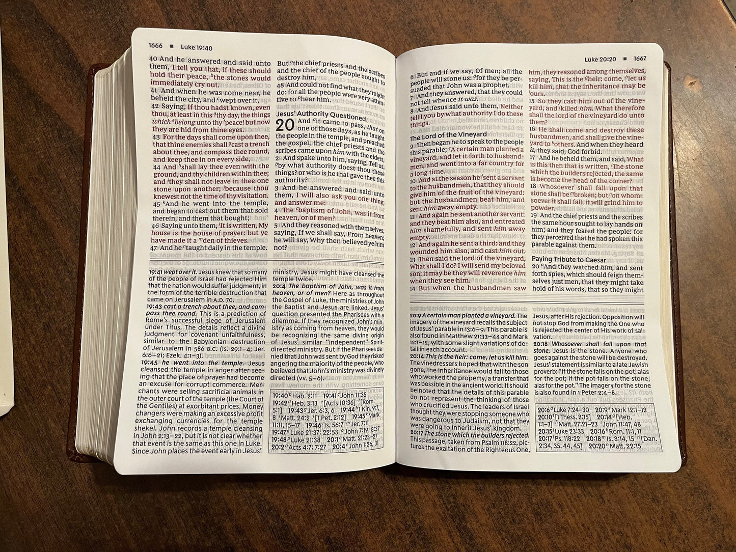 Personalized KJV Large Print Foundation Study Bible - Brown LeatherSoft,  Custom Imprinted with name engraved, 9780785260585