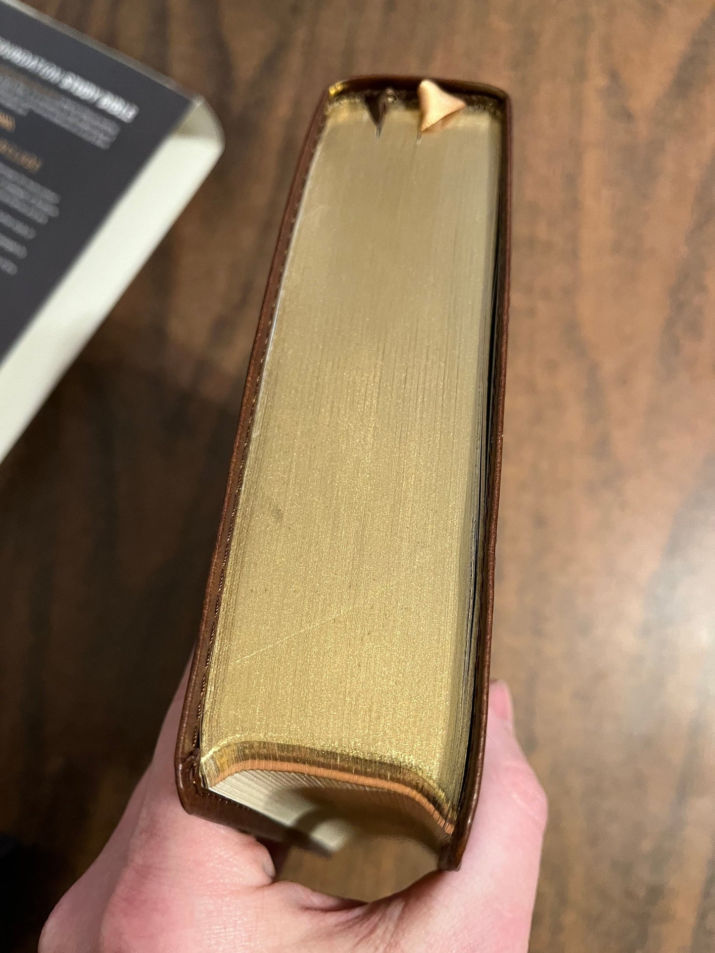 Personalized KJV Large Print Foundation Study Bible - Brown LeatherSoft,  Custom Imprinted with name engraved, 9780785260585