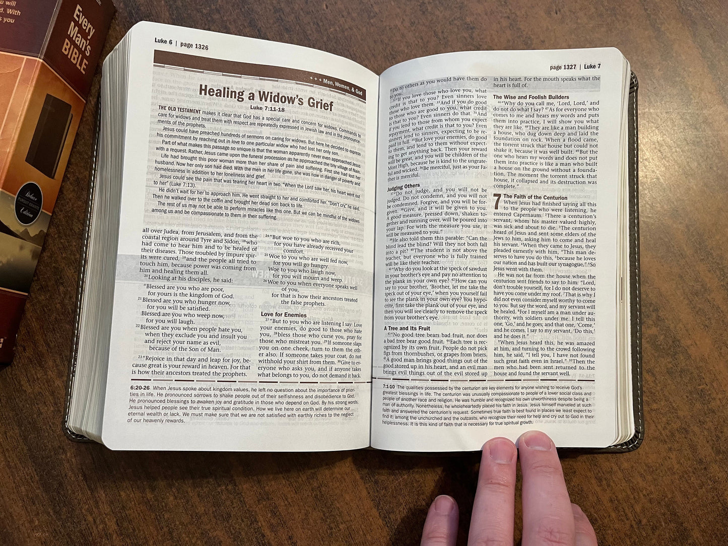 Personalized NIV Every Mans Devotional Bible - Granite LeatherLike - Custom Imprinted, name engraved bible 9781496466303