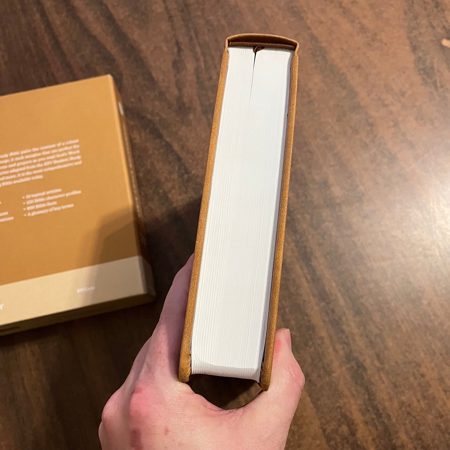 Personalized ESV Journaling Study Bible - Nubuck Caramel Brown Trutone over Board, Custom Imprinted with a name 9781433592515
