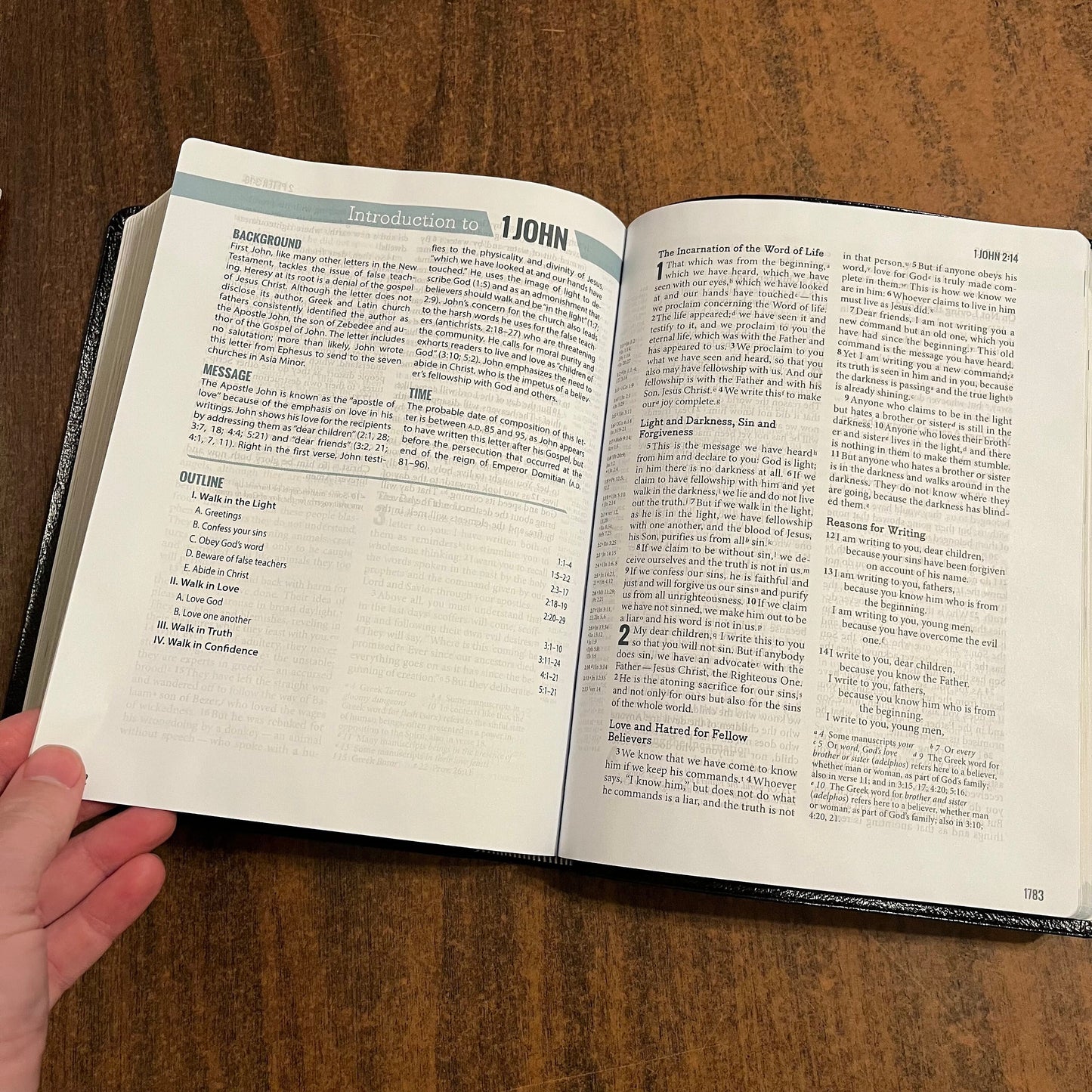 Personalized NIV Ministry Essentials Bible - Black Genuine Leather - Custom Imprinted with a name, pastors ministers preachers bible