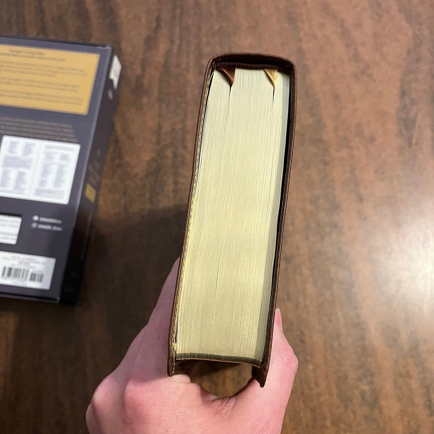 Personalized NASB Heritage Bible - Brown LeatherSoft, Passaggio Setting, 1995 NASB Text, Single and Double Column, NASB Large Print Bible 9780310456469