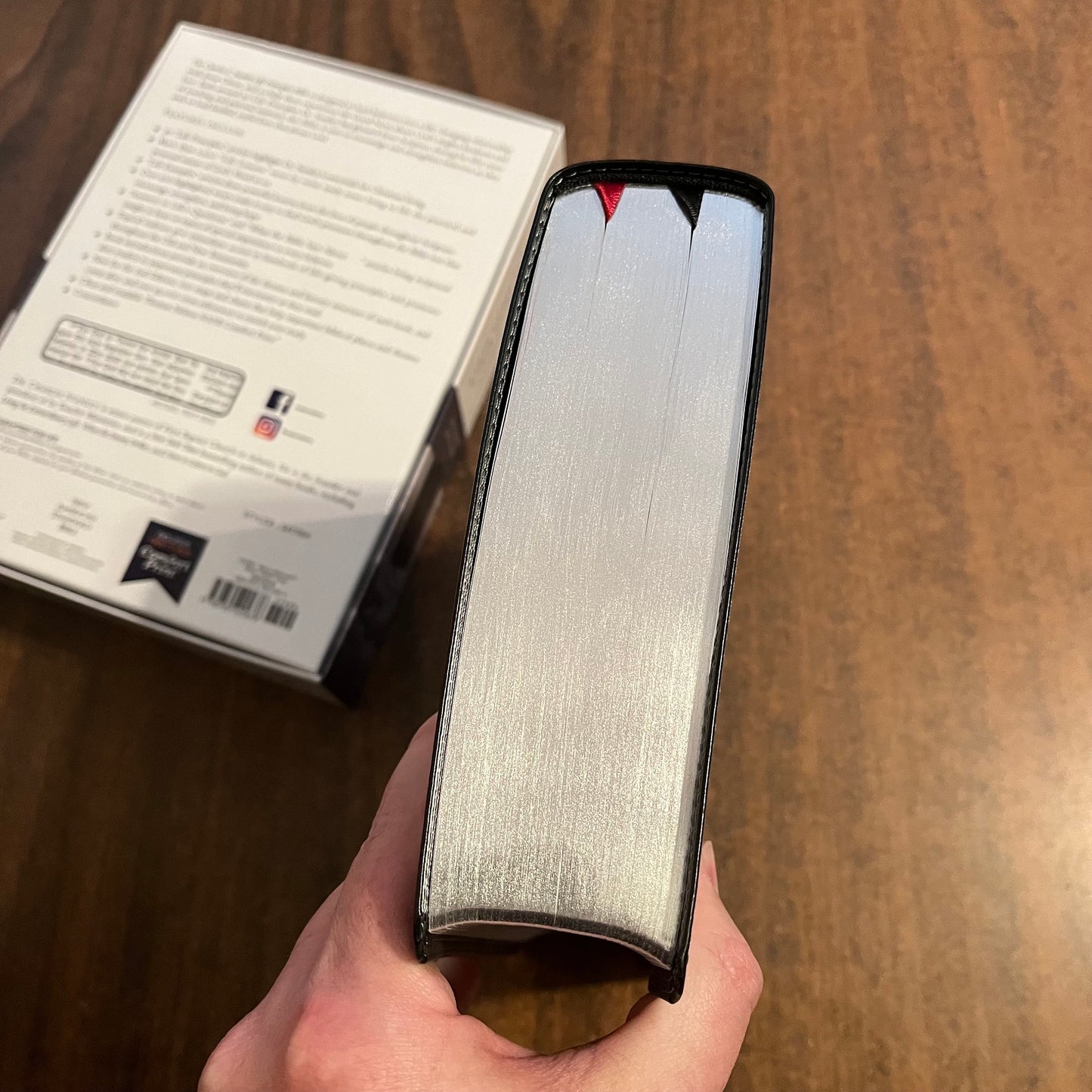 Personalized NASB Charles Stanley Life Principles Study Bible - Black LeatherTouch Custom Imprinted with name NASB 1995