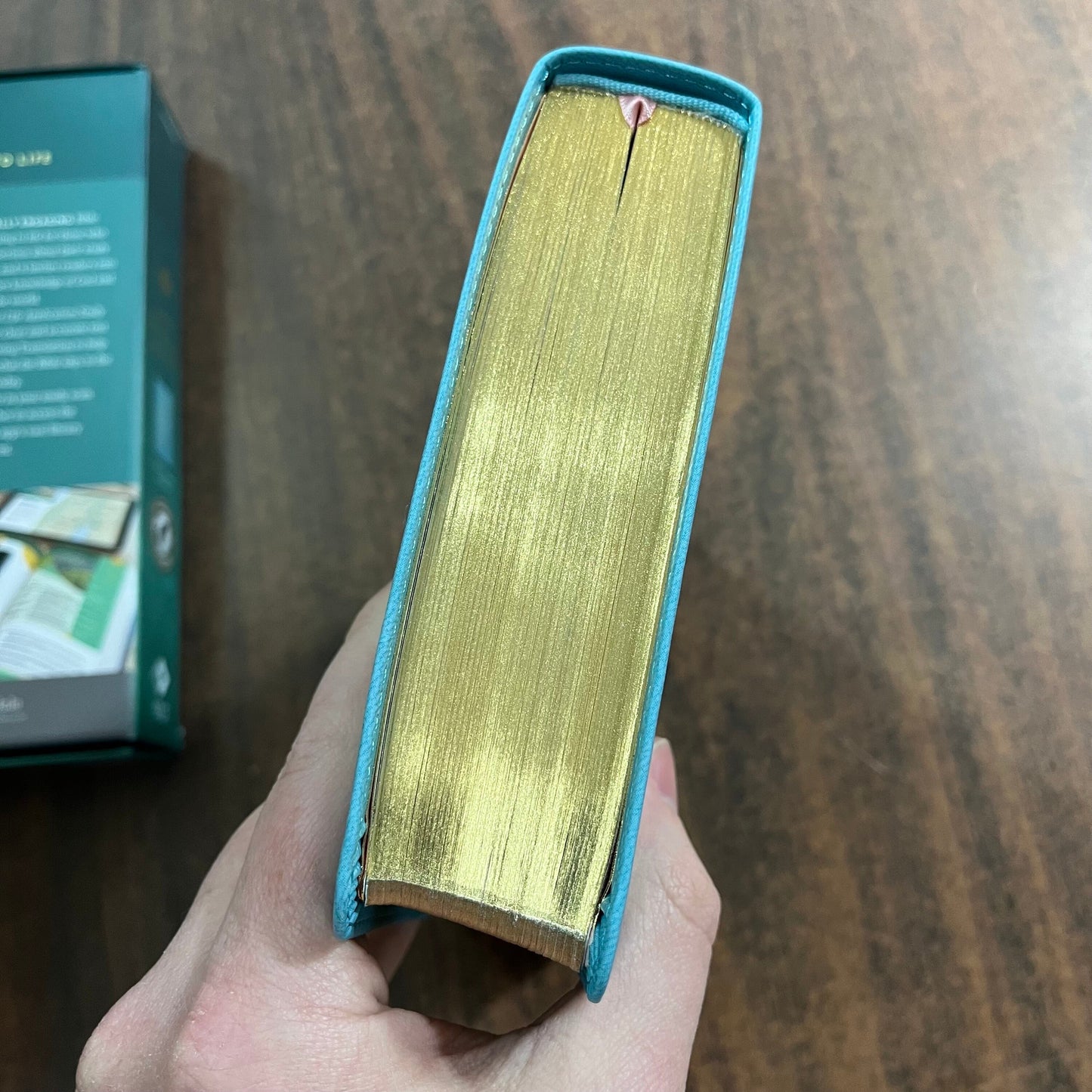 Personalized NLT Student Life Application Study Bible Thumb Indexed, Teal Blue LeatherLike, ISBN 9781496449627
