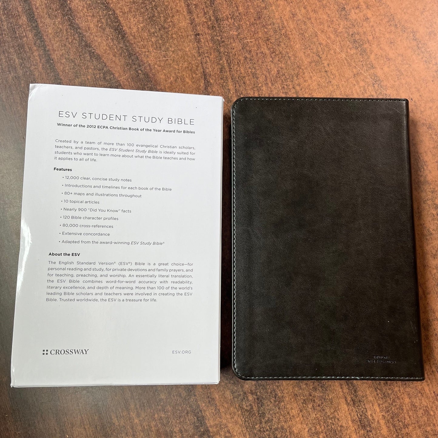 Personalized ESV Student Study Bible - Olive Trutone, Celtic Cross - Custom Imprinted with name - 9781433560729